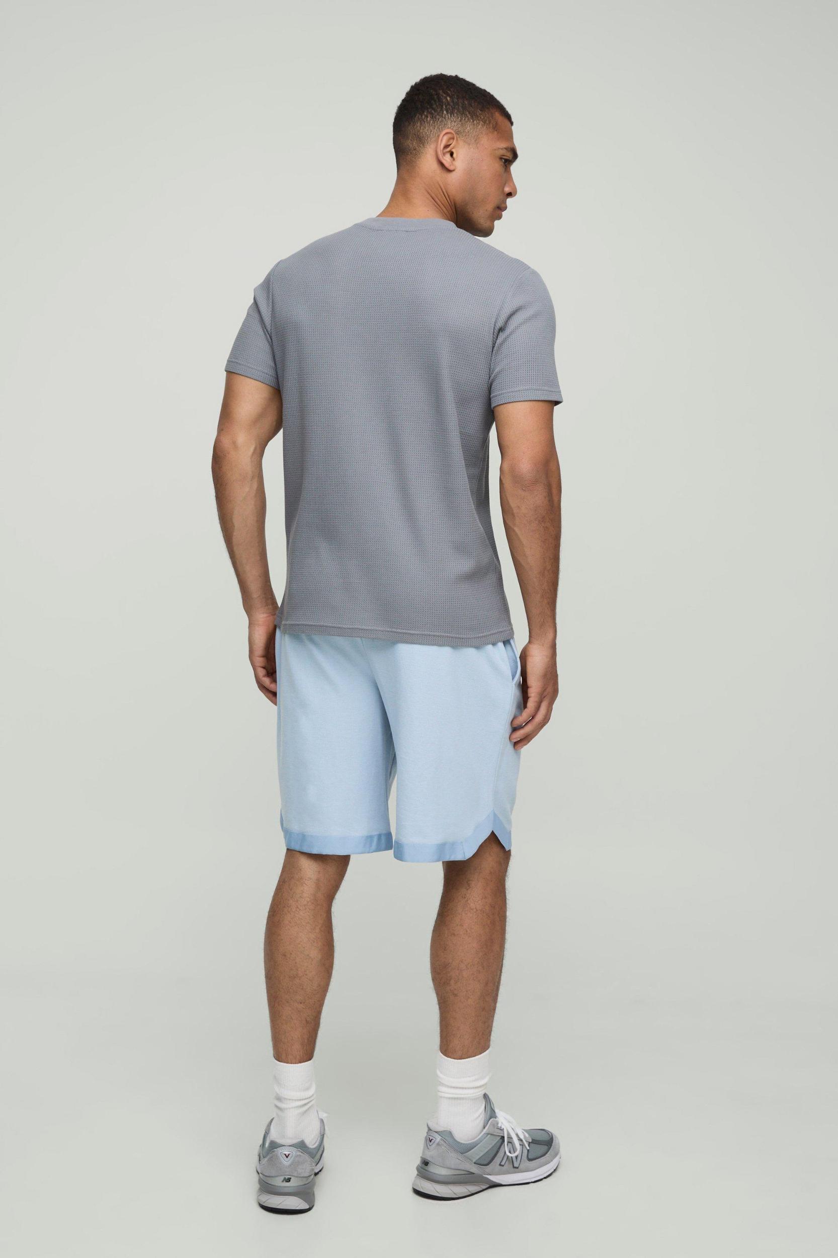 Slim Fit Waffle T-Shirt | boohooMAN USA Product Image