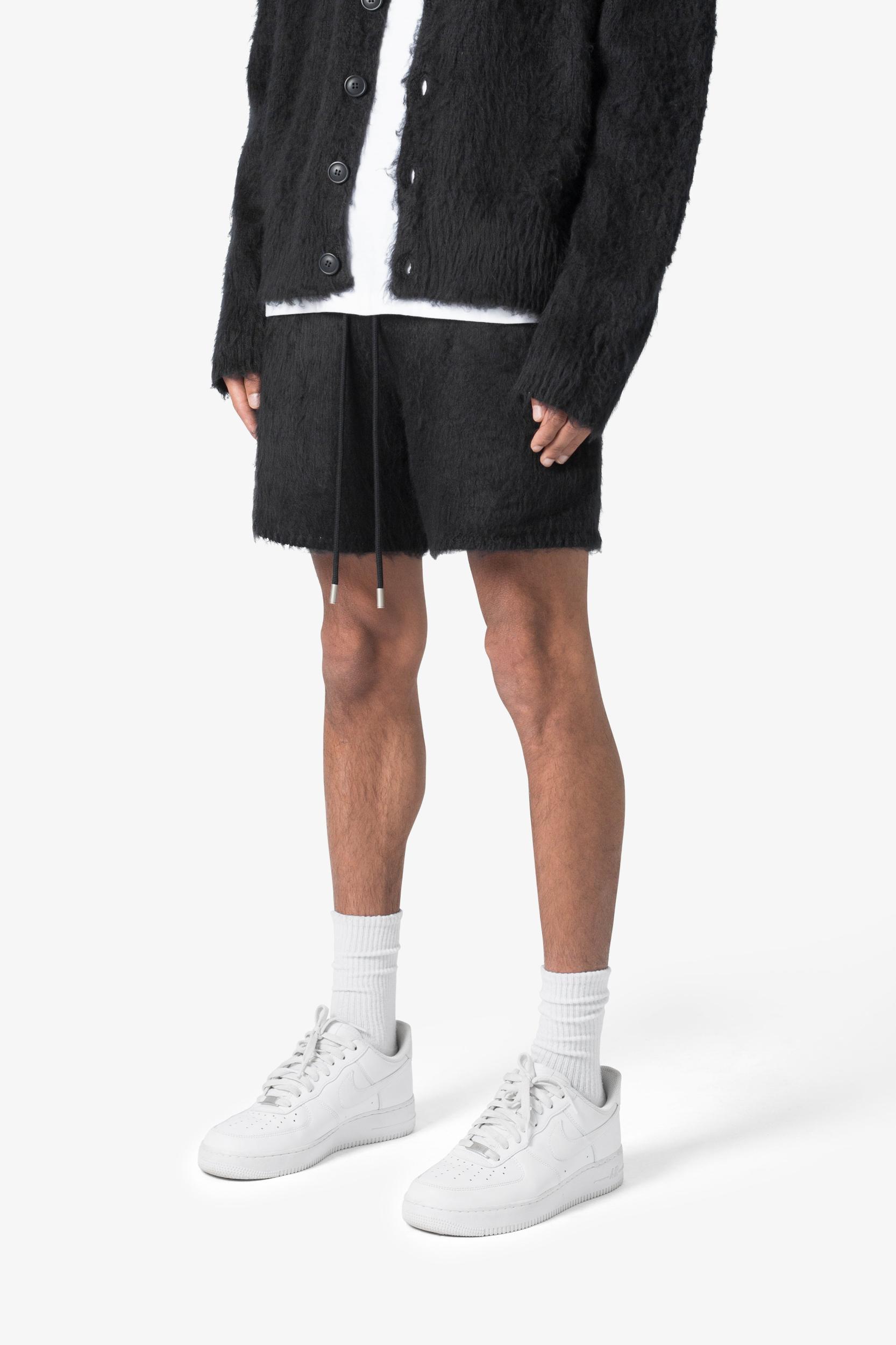 Fuzzy Sweatshorts - Black Product Image