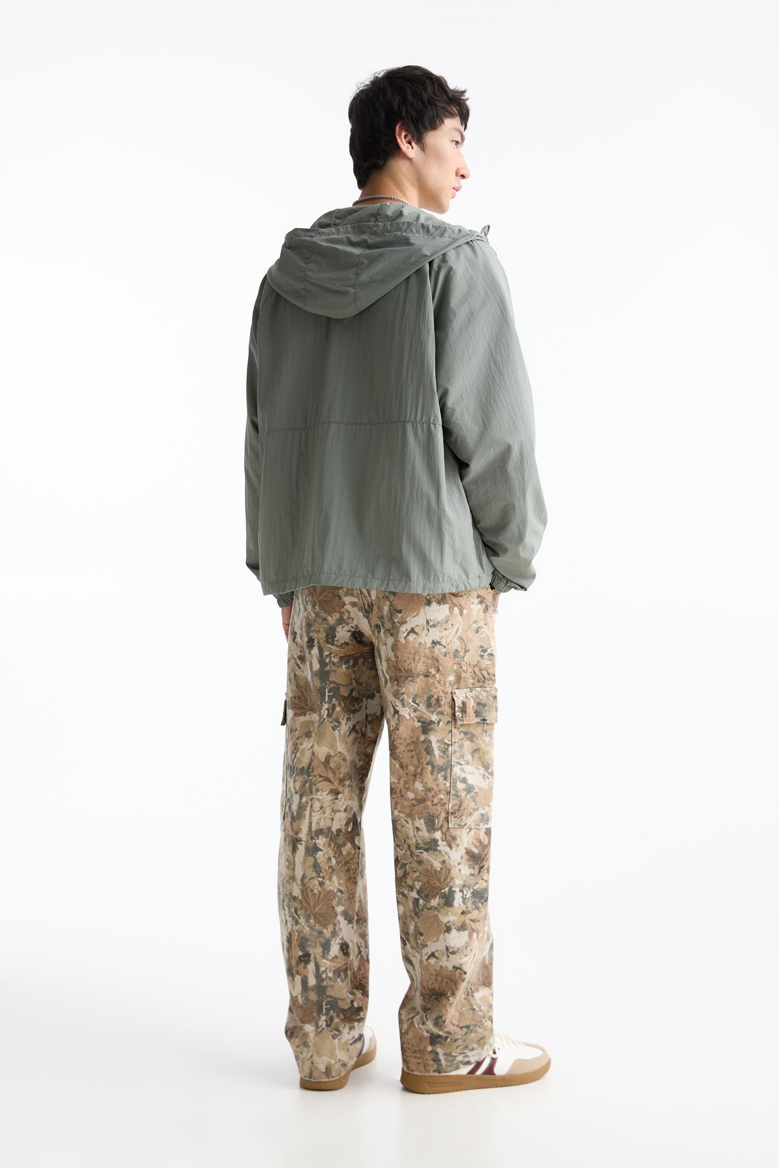 Lightweight color block raincoat Product Image