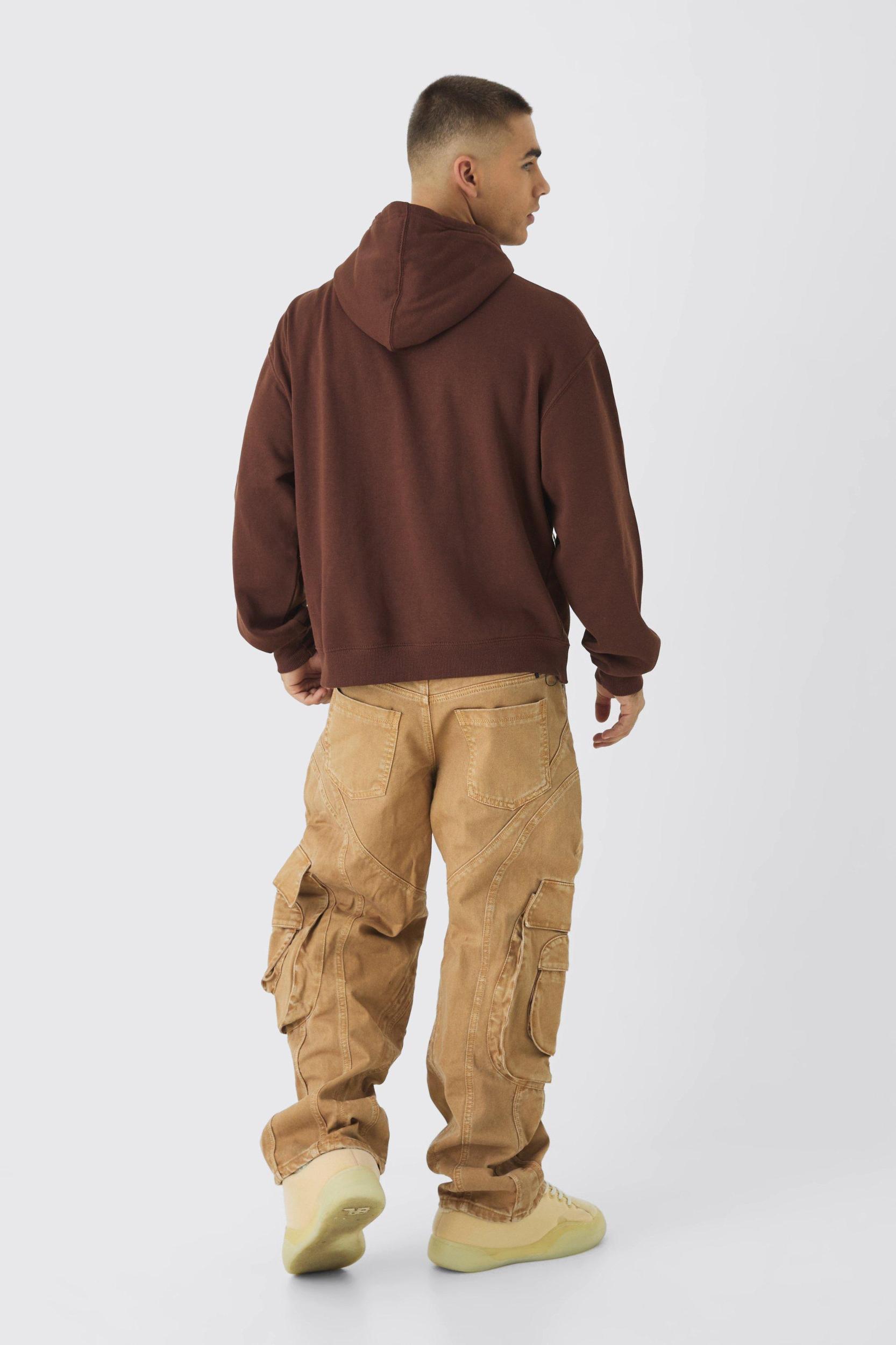 Boxy Renaissance Large Scale Print Hoodie | boohooMAN USA Product Image