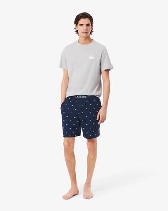 Straight Fit Printed Pyjama Shorts Product Image