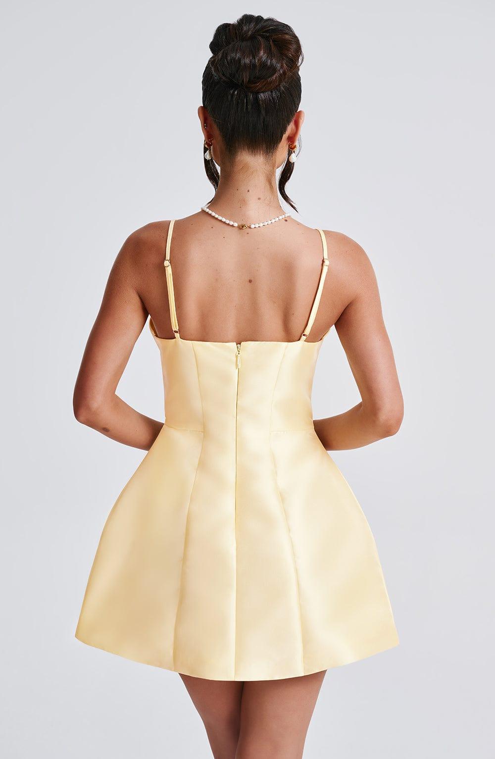 Nicole Mini Dress - Lemon Product Image