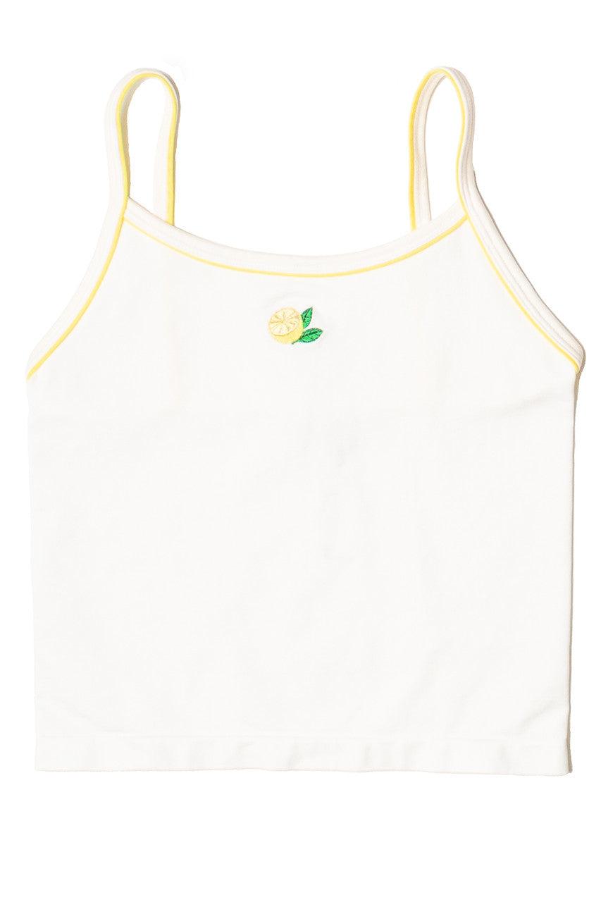 Embroidered Fruit Seamless Tank Top Product Image