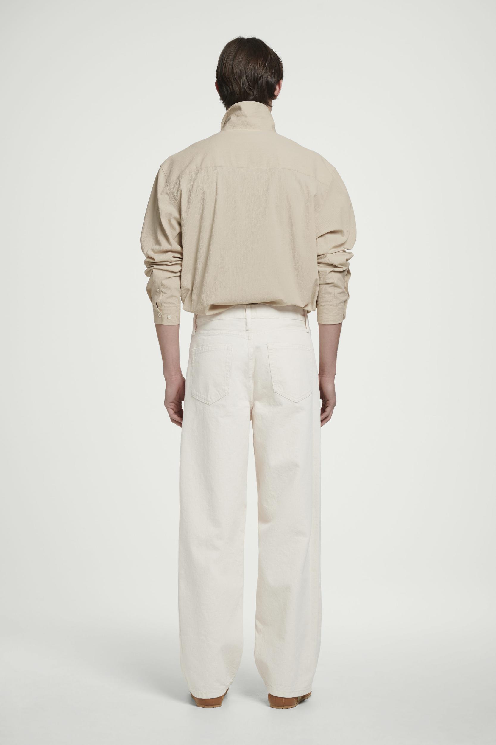 COTTON-SEERSUCKER POPOVER SHIRT Product Image