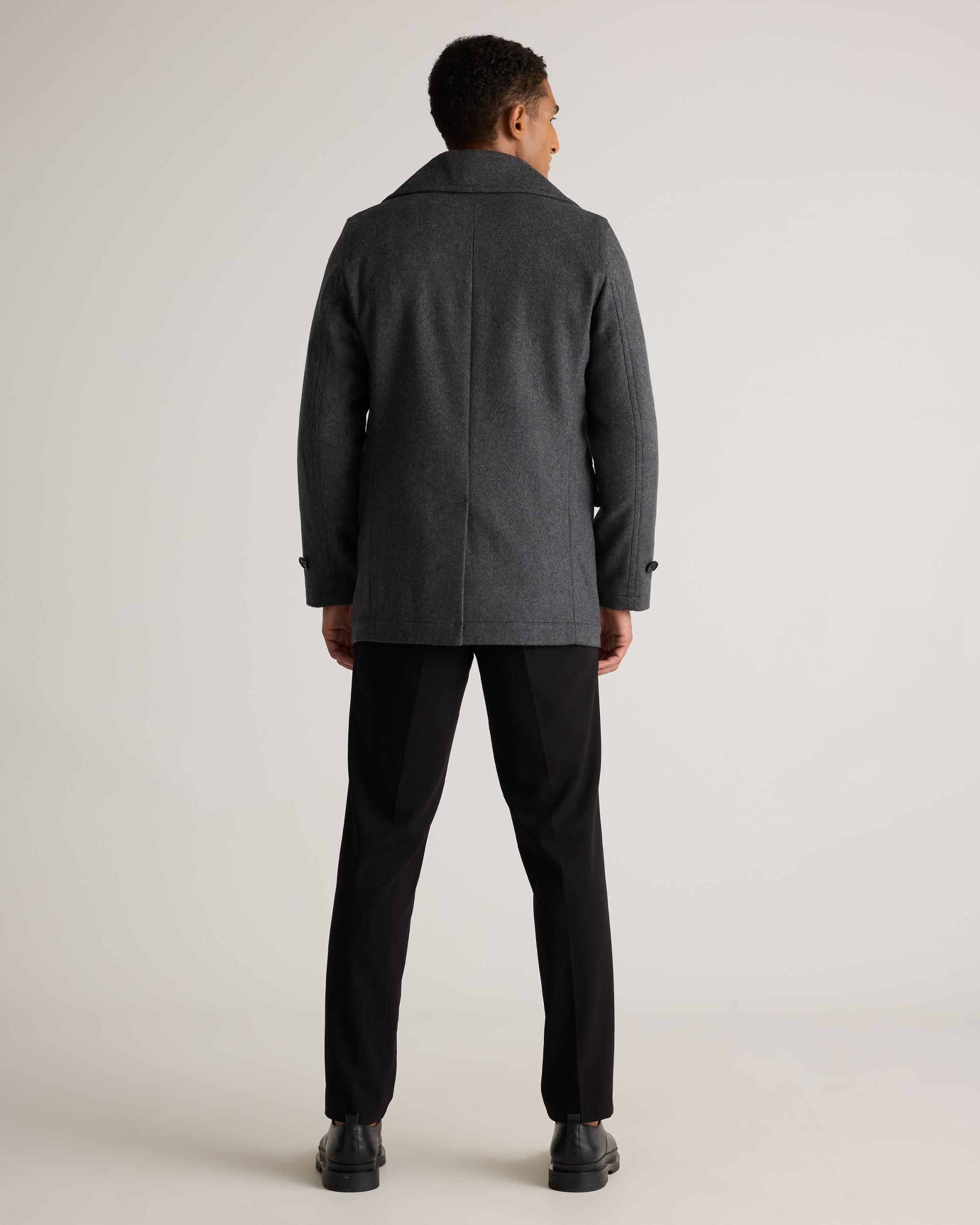 Quince | Men's Italian Wool Double-Breasted Officer Topcoat Wool/Nylon Product Image