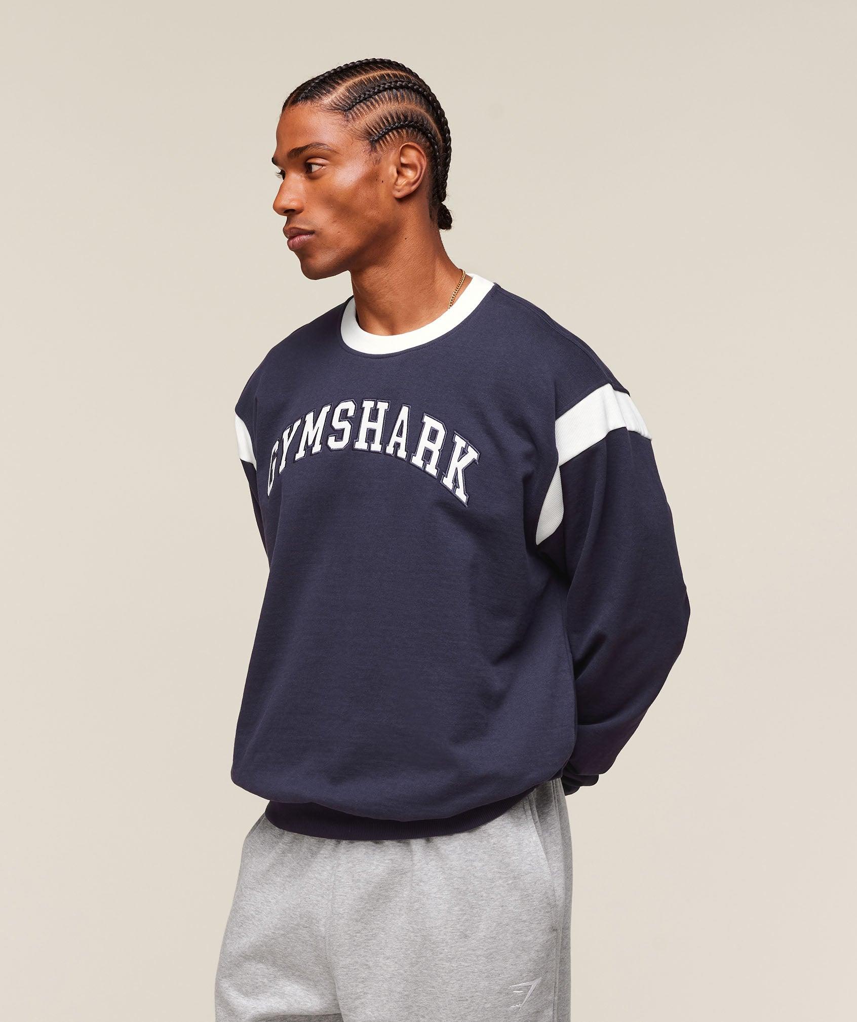 Gymshark GSLC Crew - Heavy Blue Male Product Image