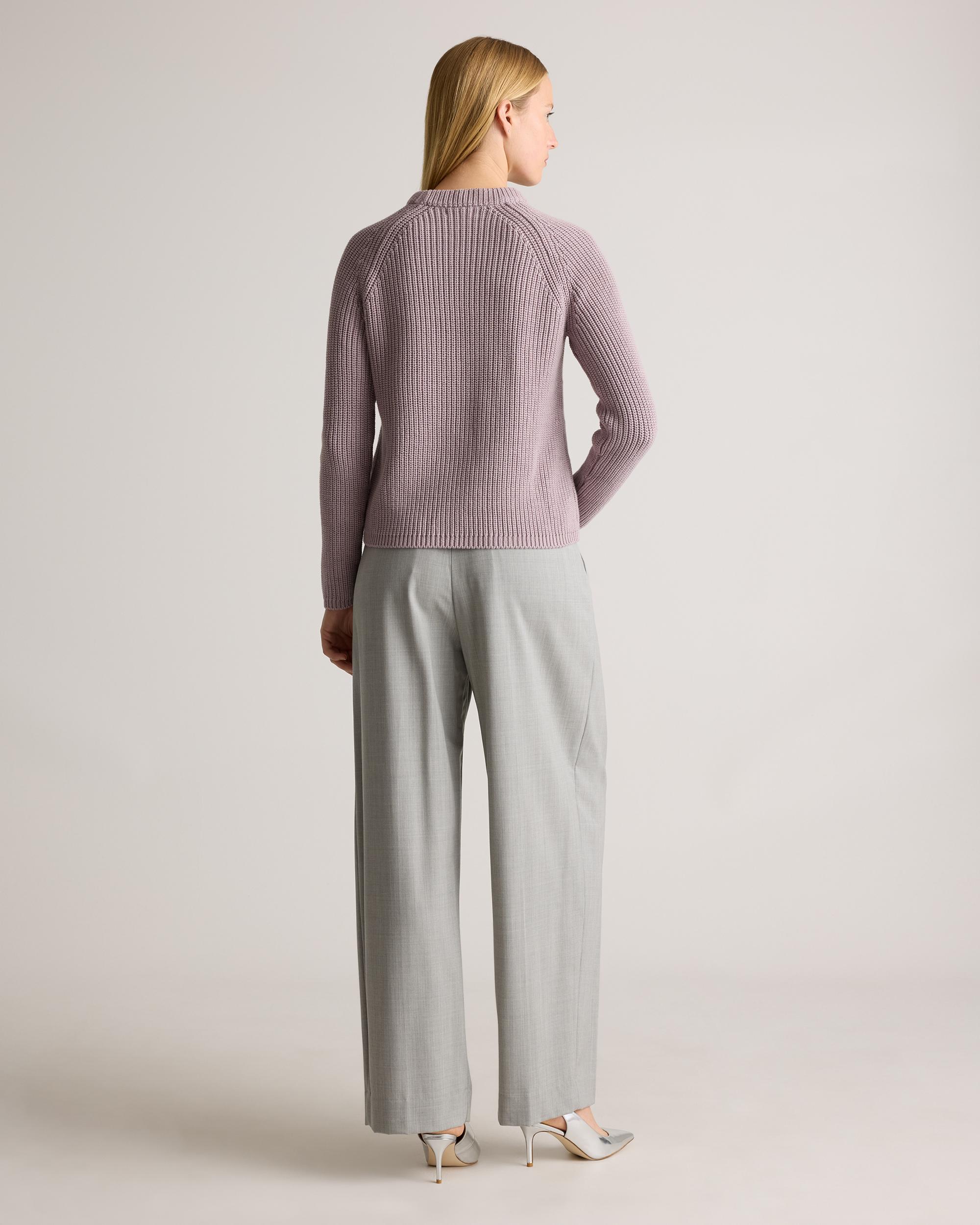 Quince | Women's Fisherman Crew Sweater Size XS, Organic Cotton Product Image