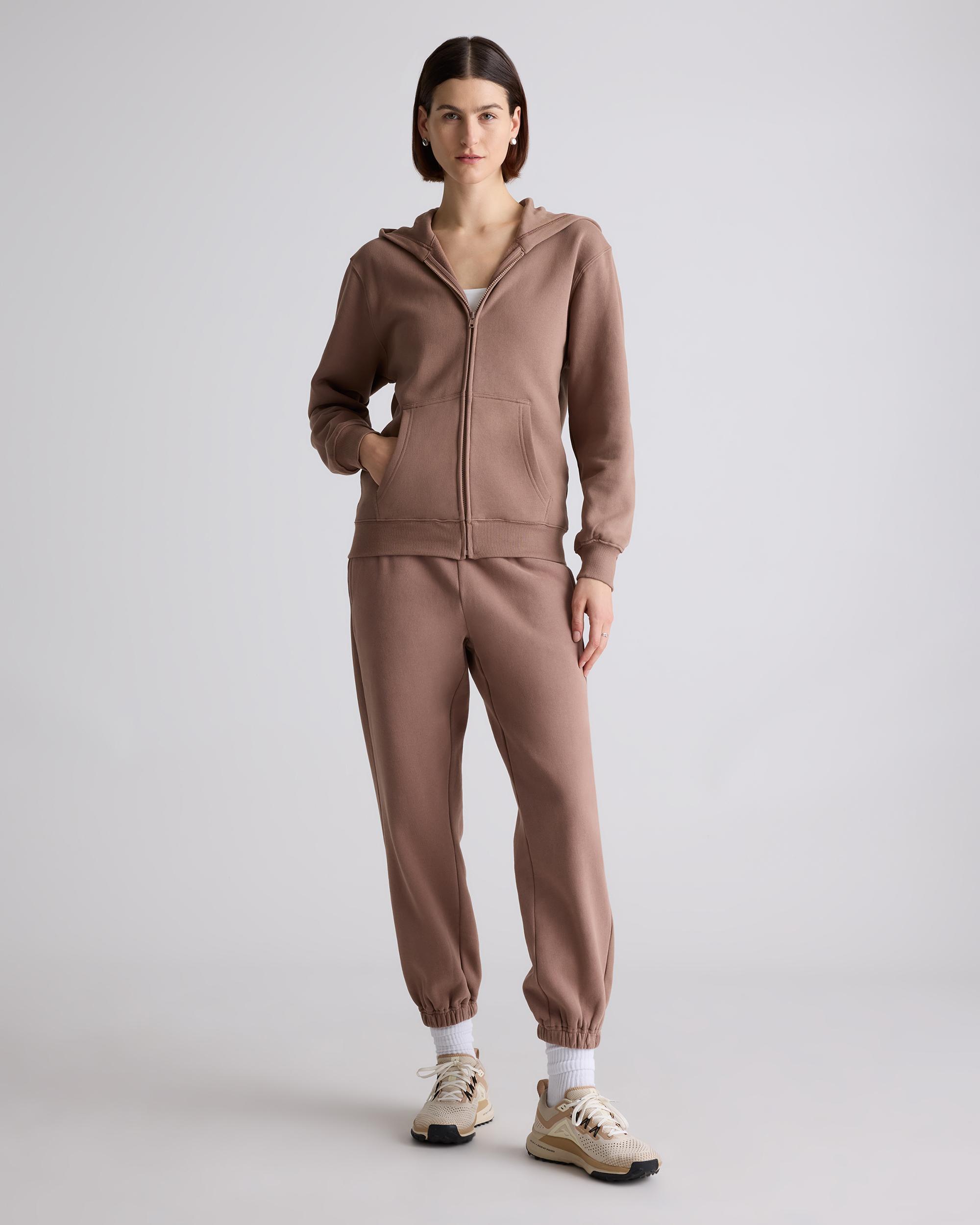 Quince | Women's Organic Heavyweight Fleece Full Zip Hoodie Size XS, Organic Cotton Product Image