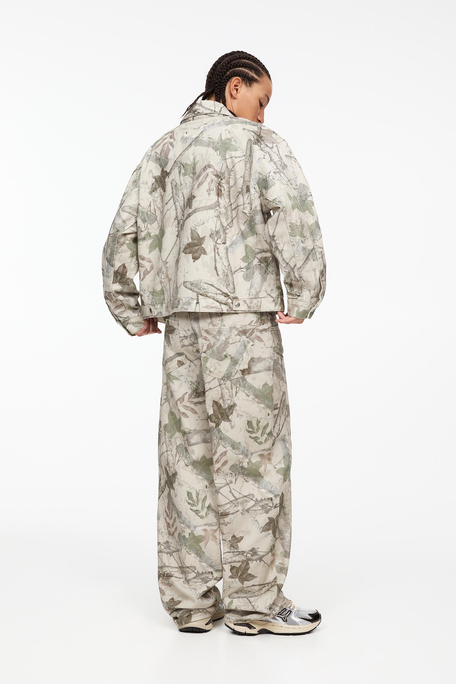 Leaf print utility jacket Product Image