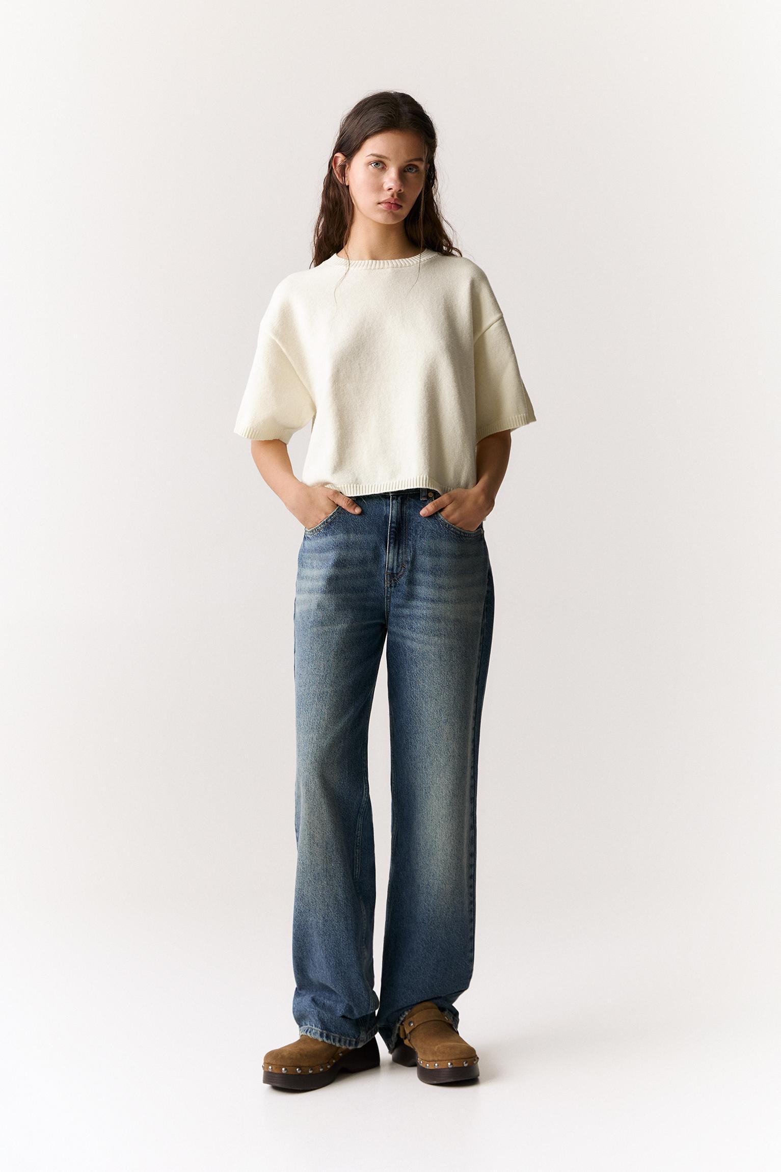 Oversize short sleeve sweater Product Image