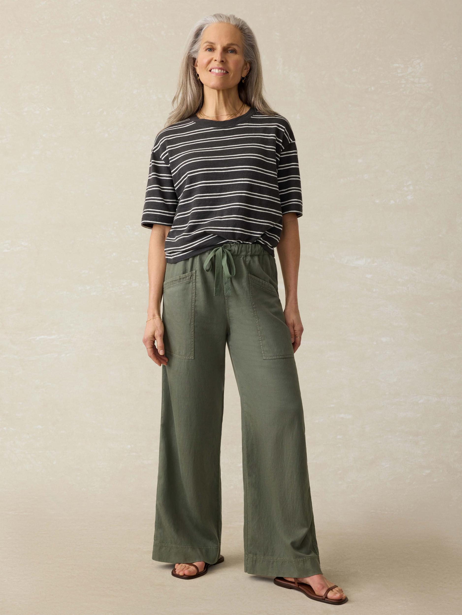 Sunwashed Slub Vintage Tee - Phantom Highland Stripe Female Product Image