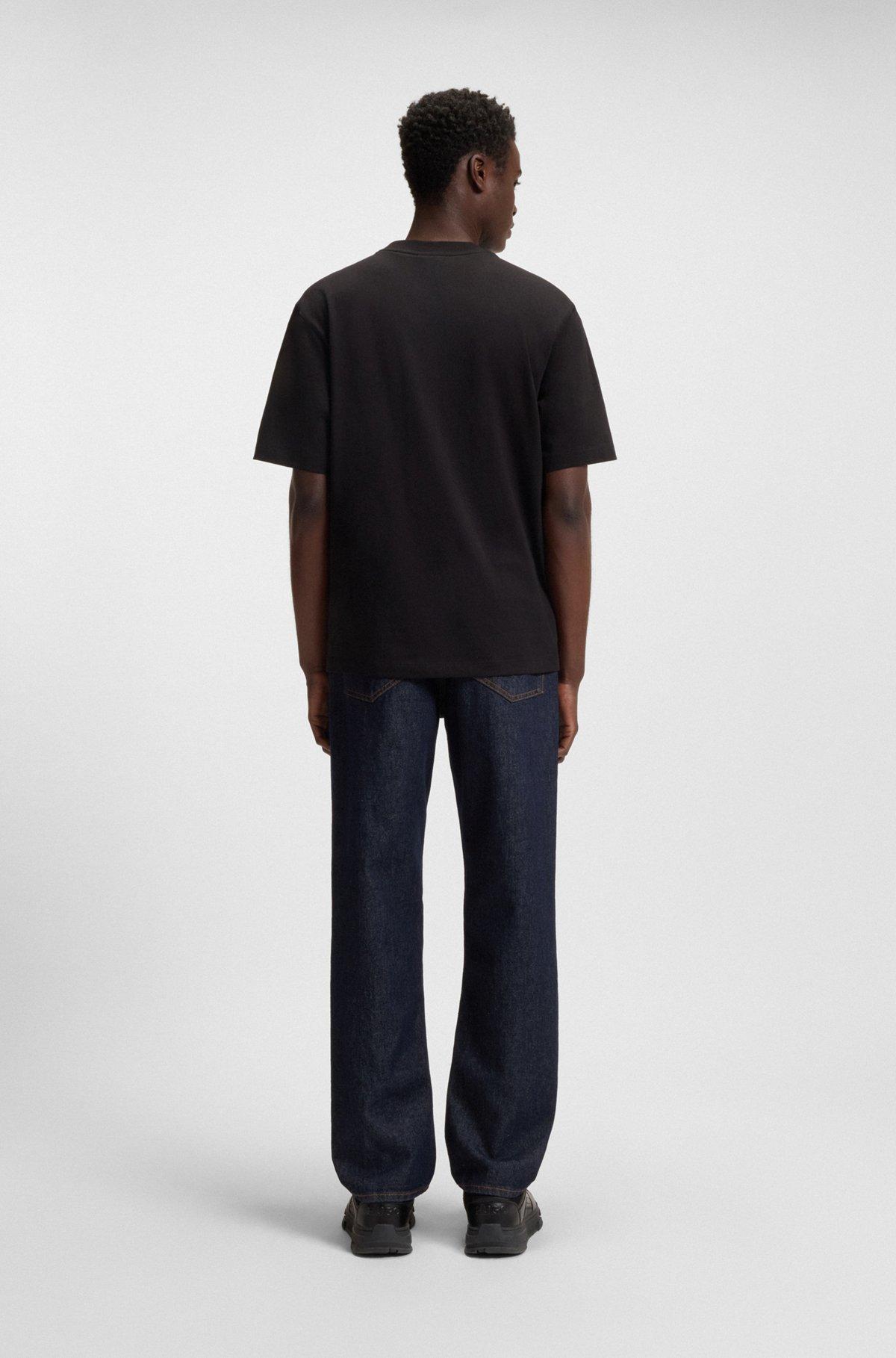 Regular-fit jeans in faded dark-blue denim Product Image