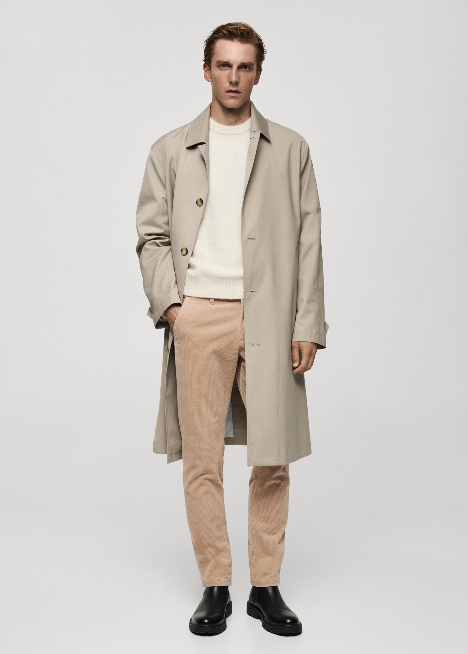 Corduroy slim-fit pants - Men | MANGO USA Product Image