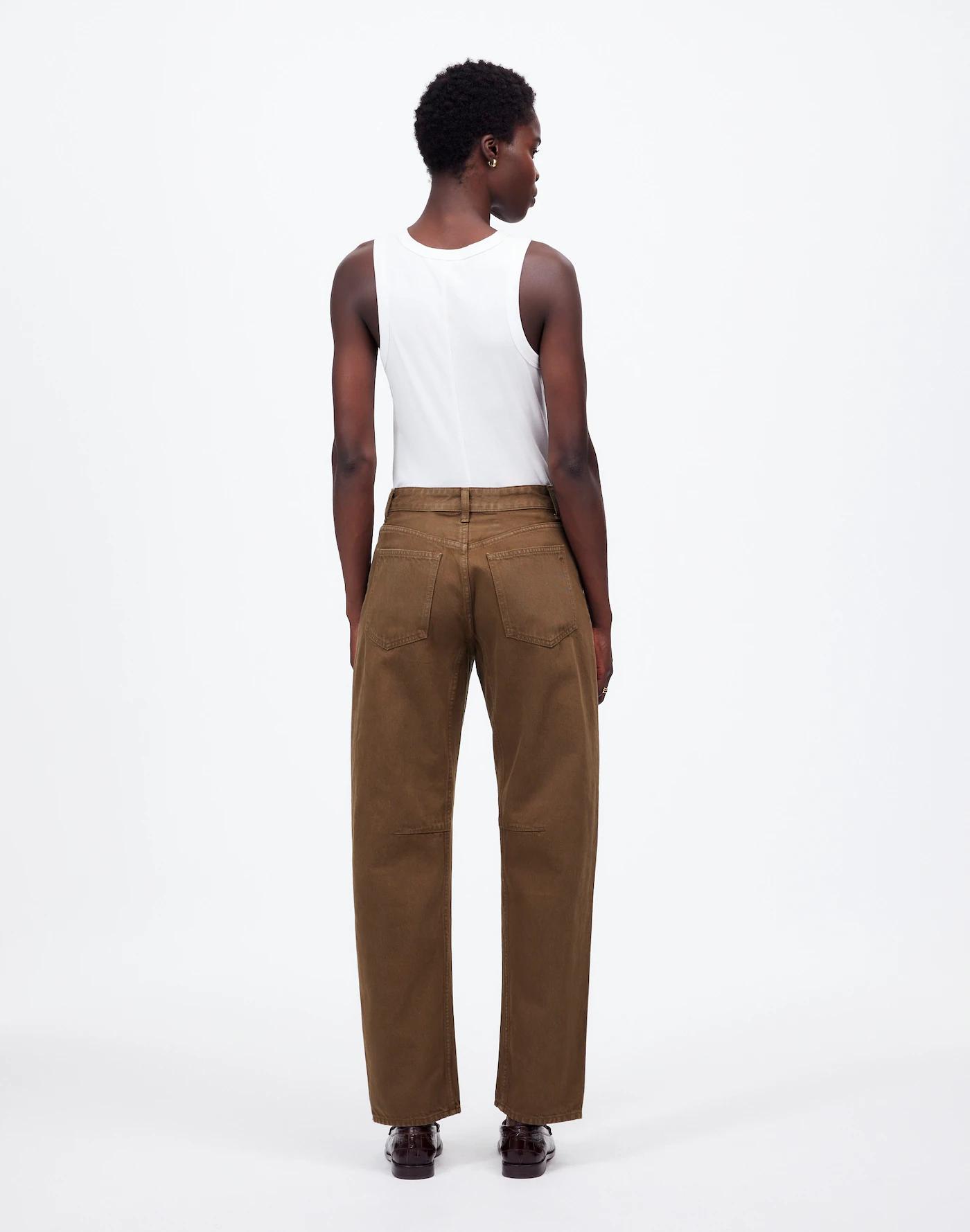 The Petite Darted Barrel-Leg Jean in Garment Dye Product Image