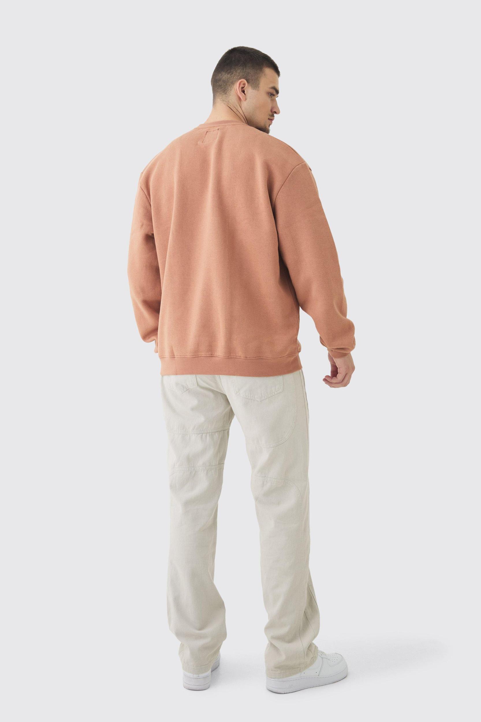 Tall Oversized Homme Applique Sweatshirt | boohooMAN USA Product Image