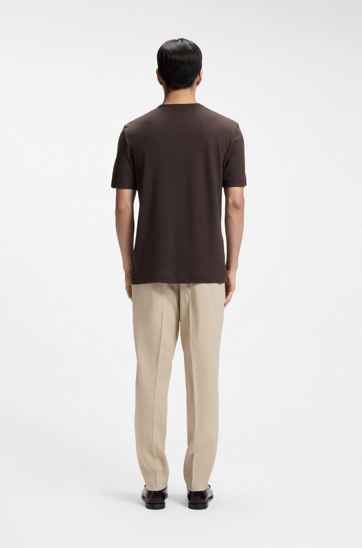 Cotton-linen T-shirt in a regular fit Product Image