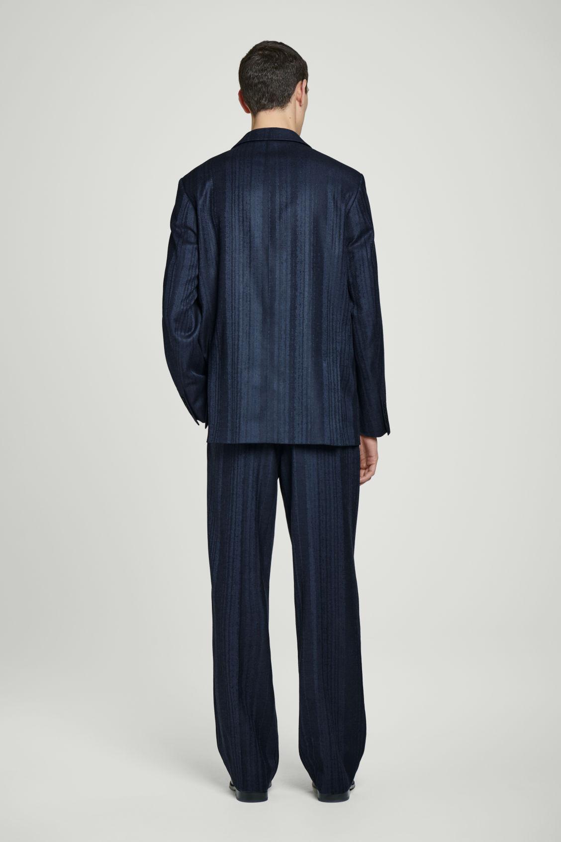 DOUBLE-BREASTED JACQUARD BLAZER Product Image