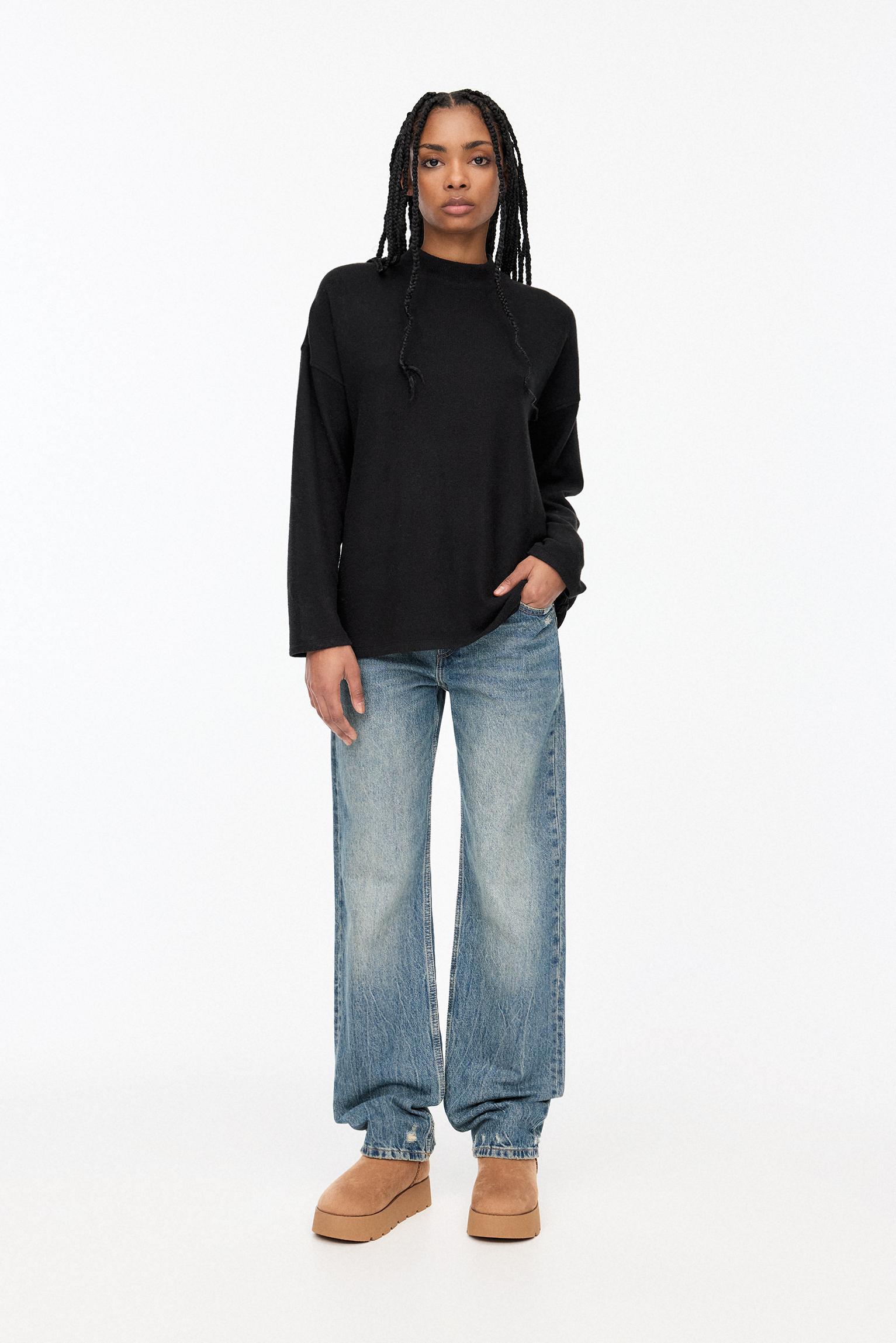 Soft touch high neck sweater Product Image