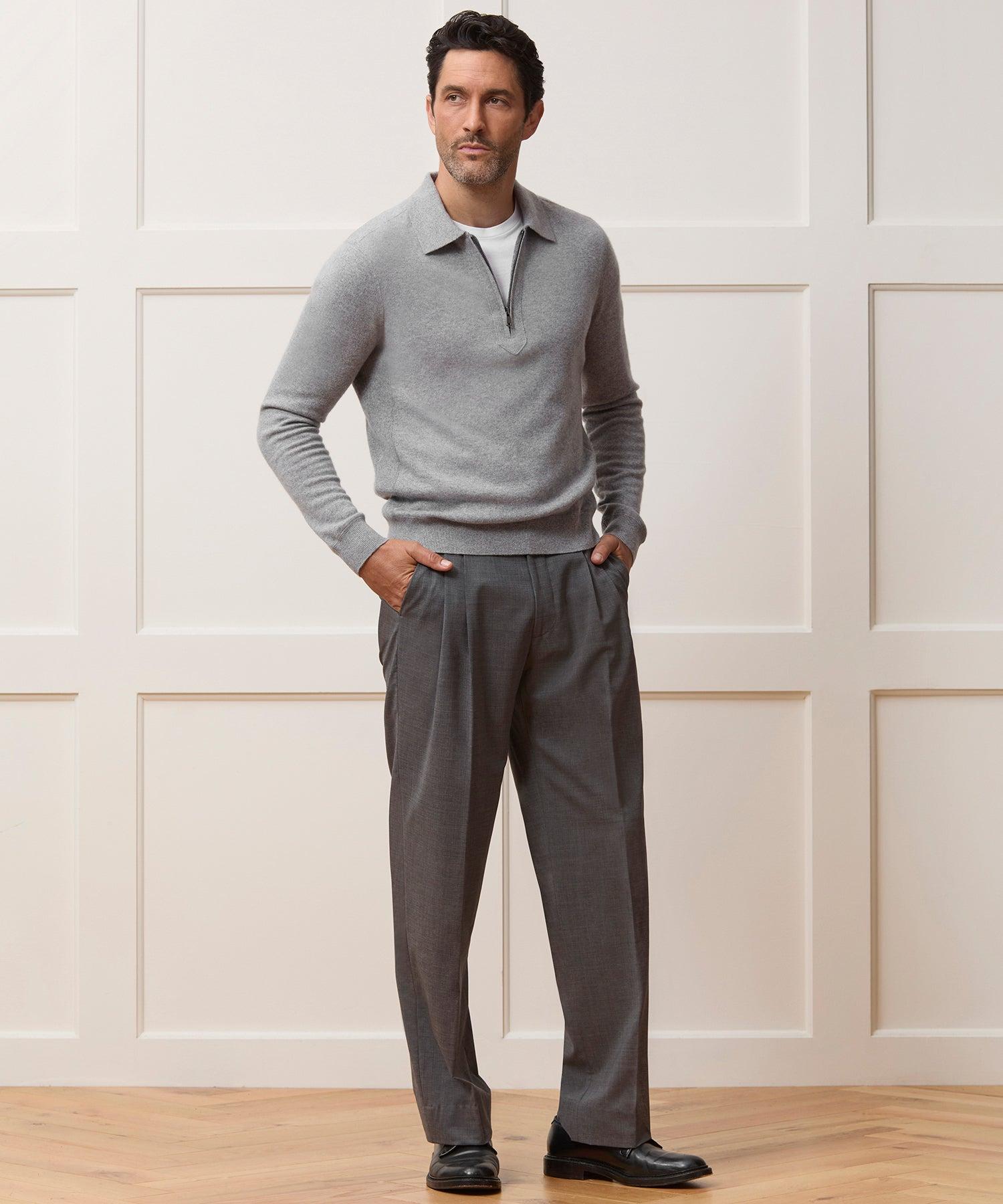 Cashmere Quarter-Zip Sweater Polo Product Image