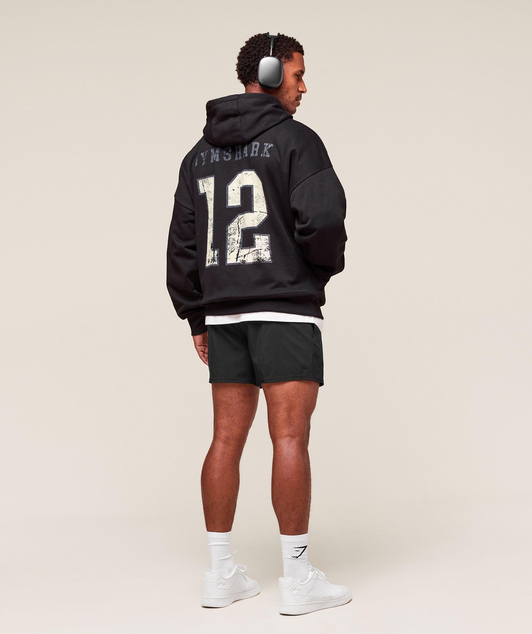 Gymshark Campus Hoodie - Black Male Product Image