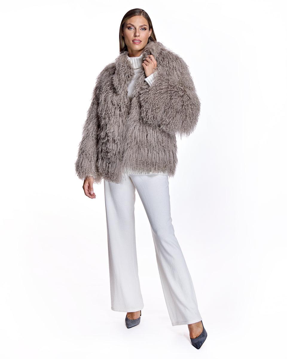 Julia & Stella by Maximilian Tibetan Lamb Jacket Product Image