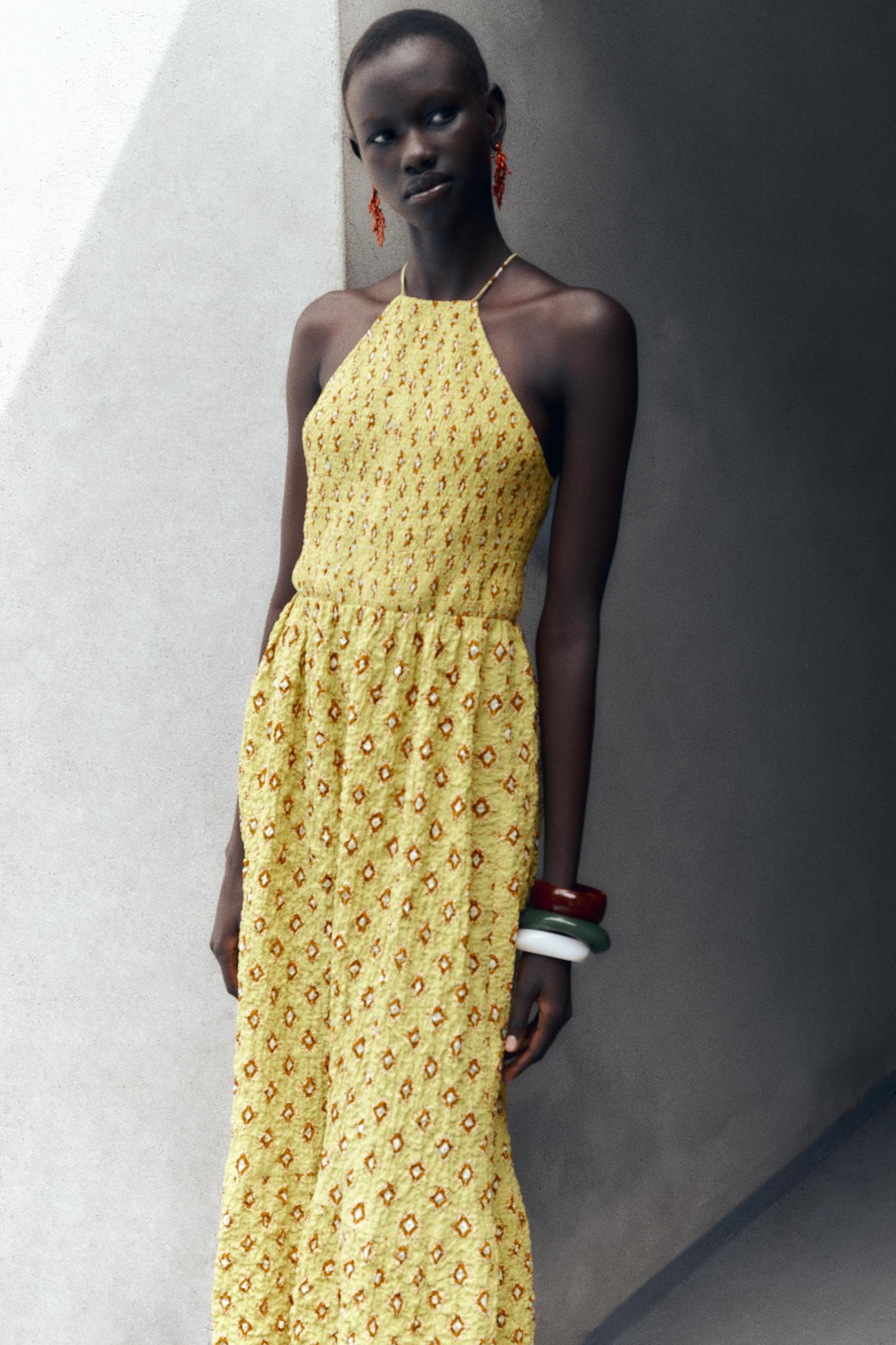 PRINTED MIDI DRESS Product Image