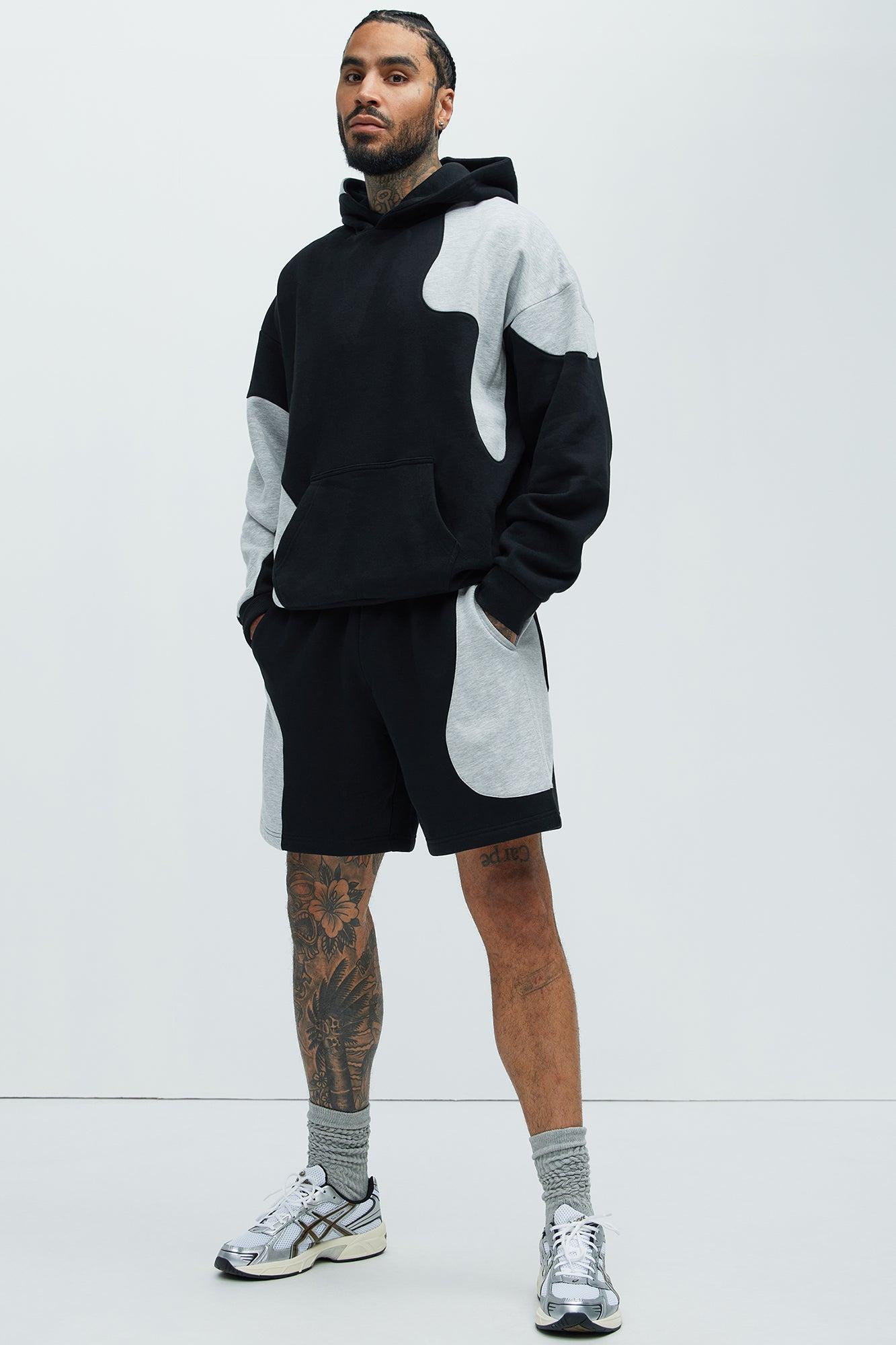 Tyson Opposite Forces Relaxed Shorts - Black/Grey Product Image