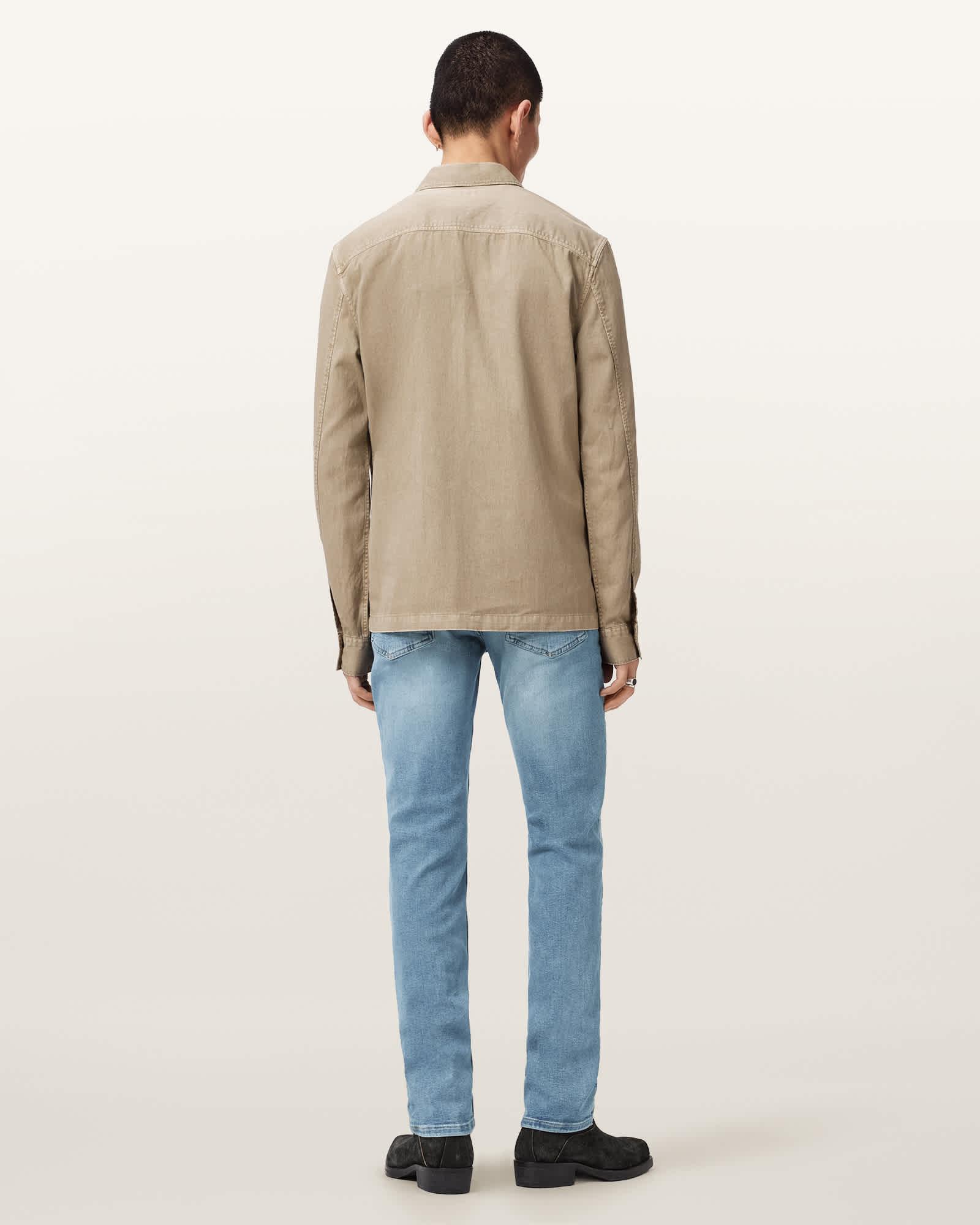 Sid Skinny Fit Denim Jeans Light Indigo | ALLSAINTS US Product Image