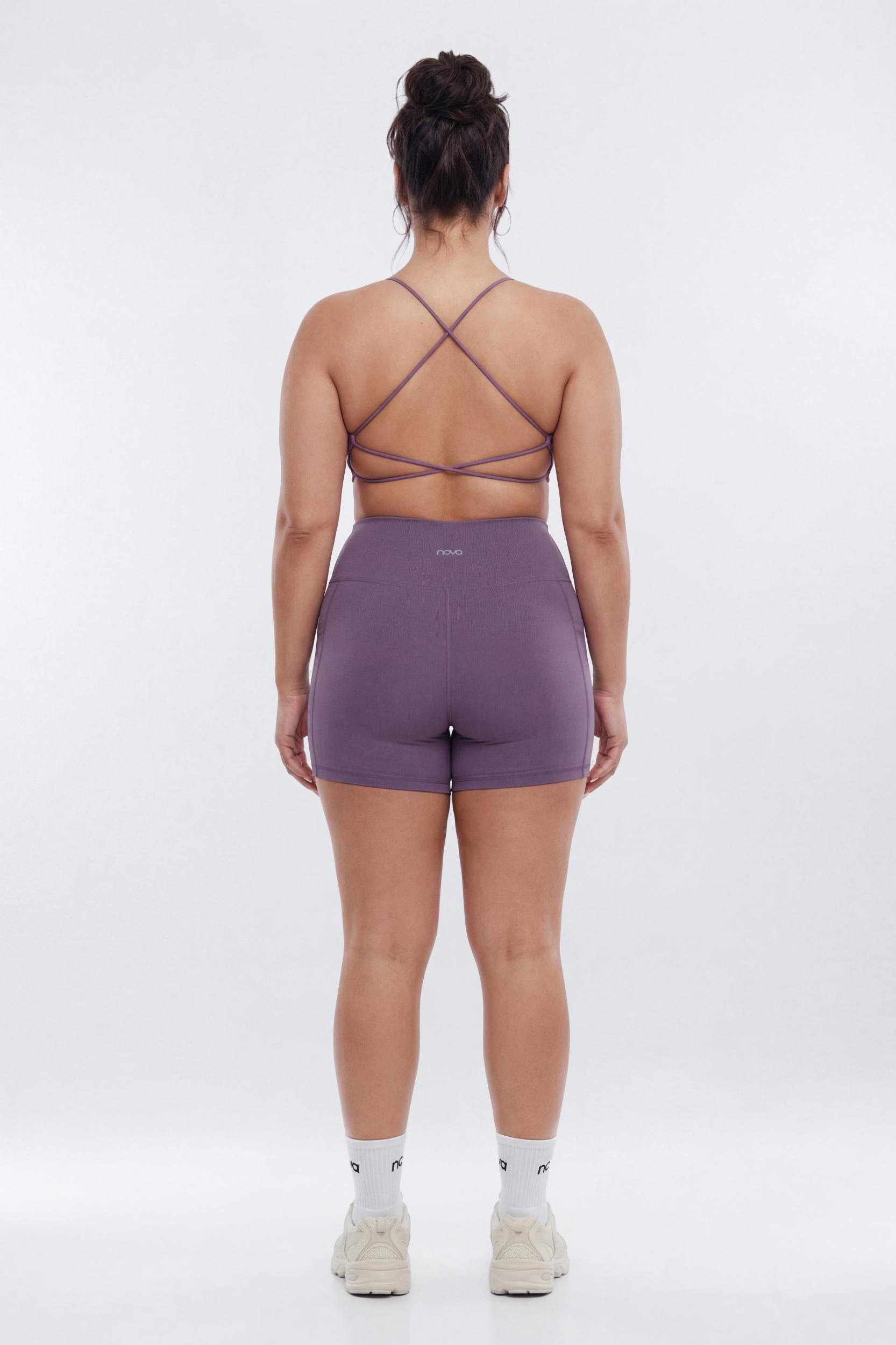 CloudForm™ High Waist 5″ Side Pocket Biker Short - Iris Female Product Image