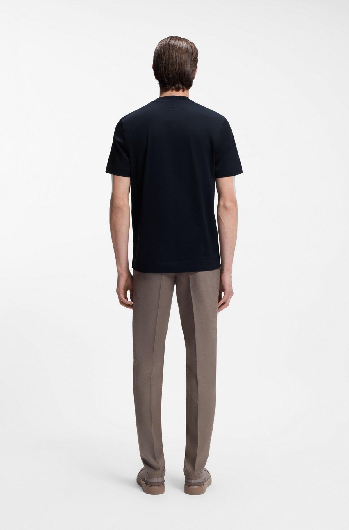 BOSS x ASTON MARTIN mercerized-cotton T-shirt with wing detail Product Image