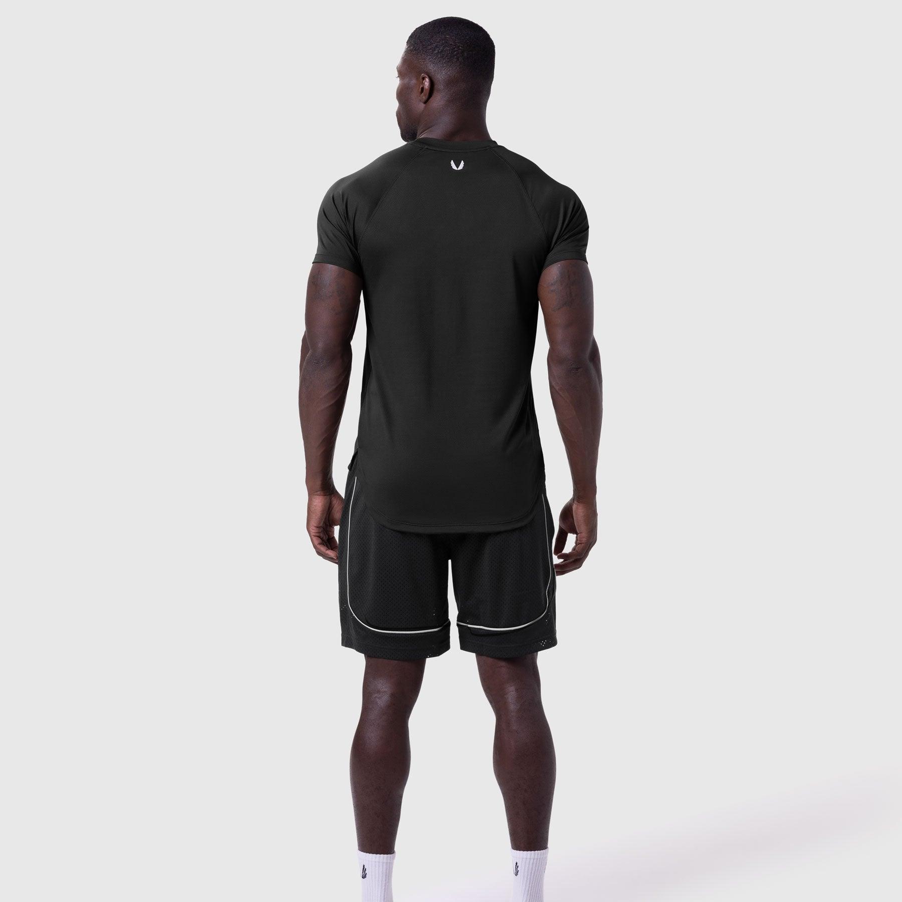 0660. AeroSilver® Established Tee - Black "Blade" Product Image