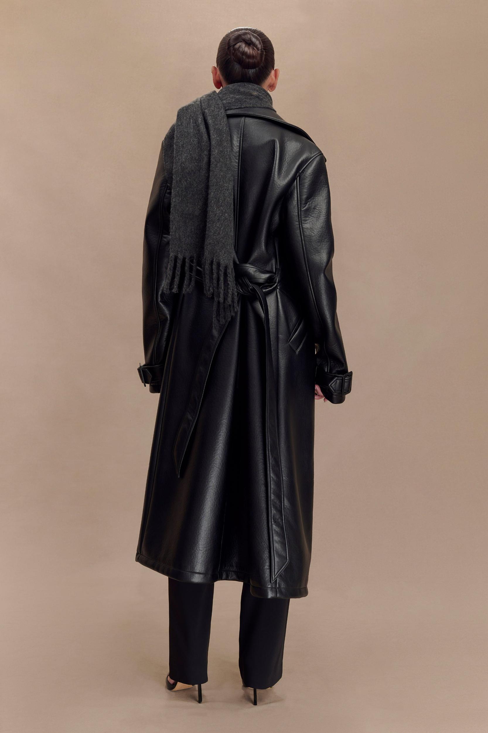 MESHKI Knit Scarf - Charcoal Marle Product Image