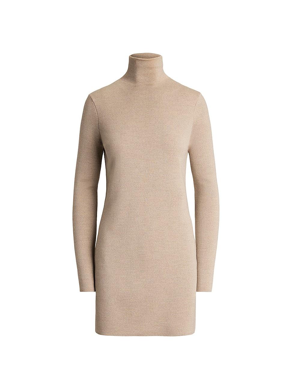 Womens Turtleneck Wool Tunic Top Product Image