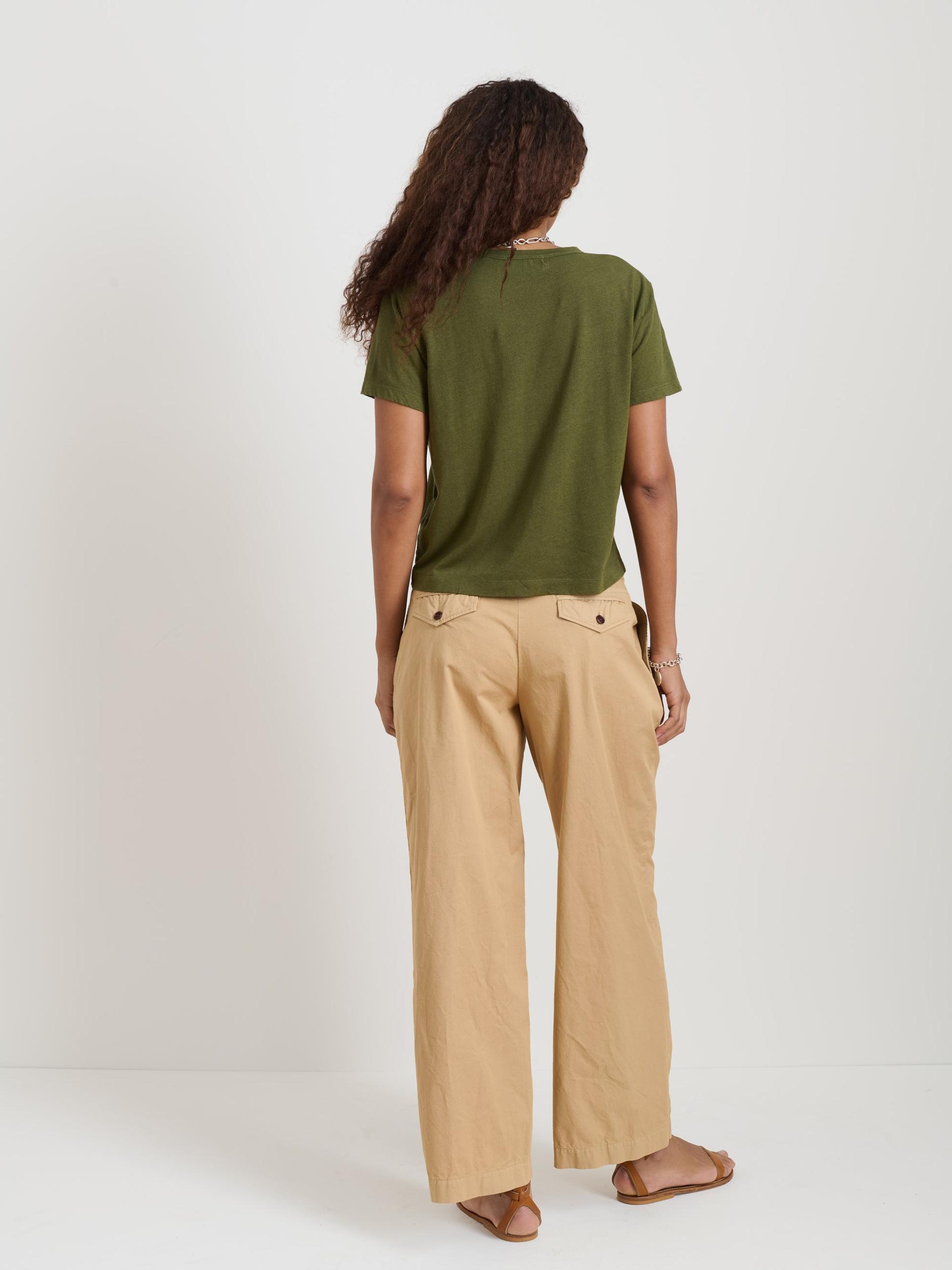 Garcon Tee In Linen Cotton Product Image