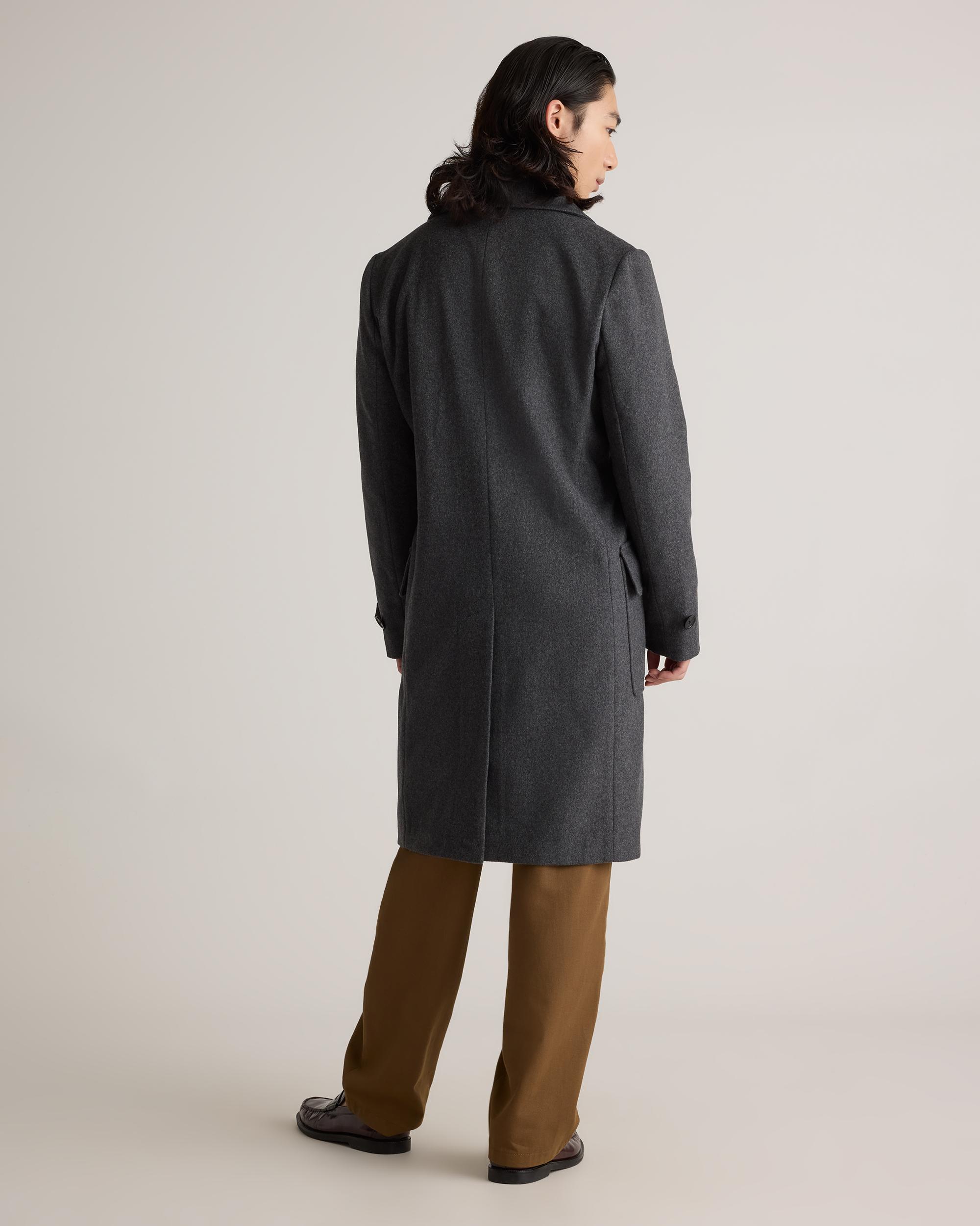 Quince | Men's Italian Wool Double-Breasted Officer Topcoat Wool/Nylon Product Image