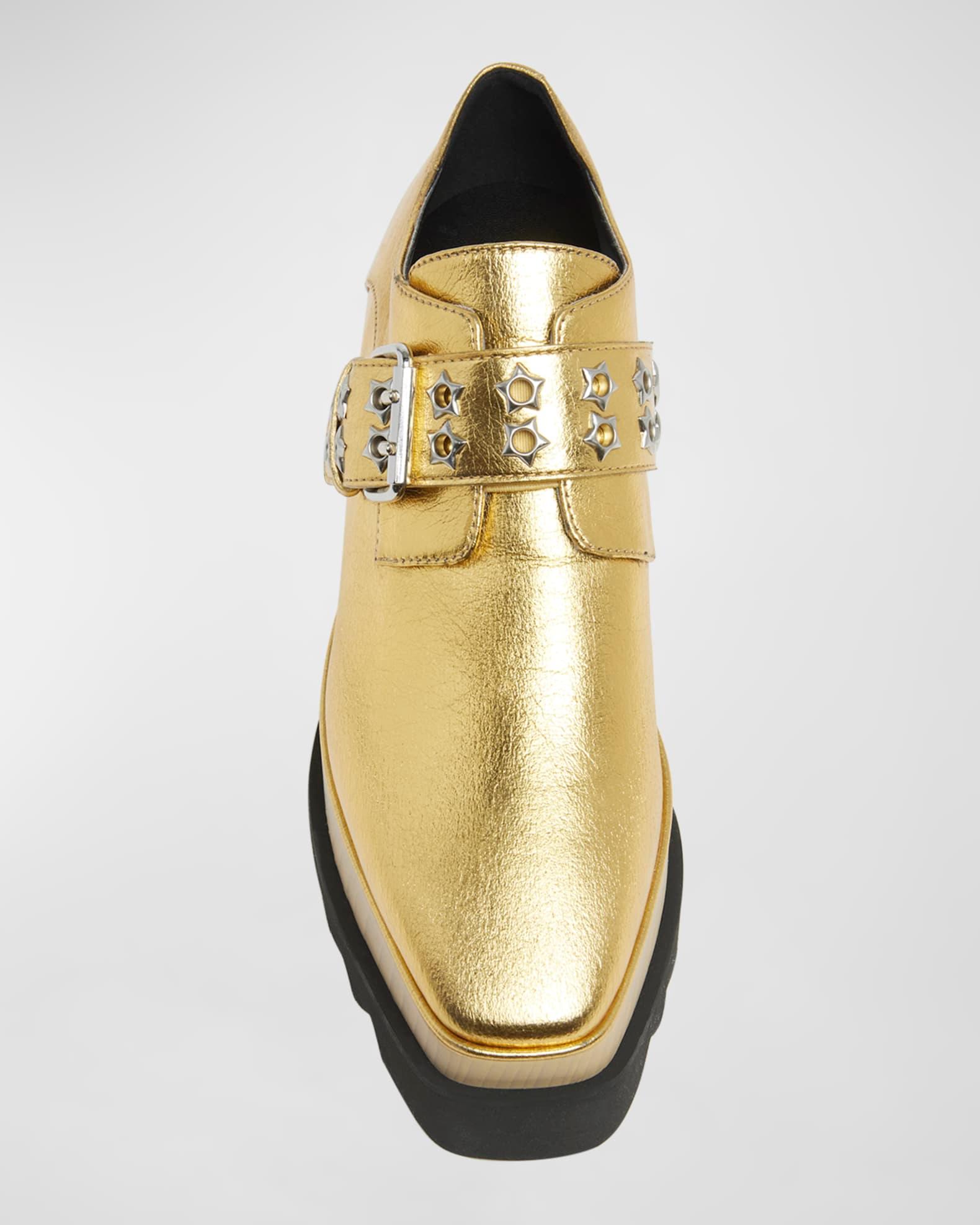 Elyse Metallic Buckle Platform Sneakers Product Image