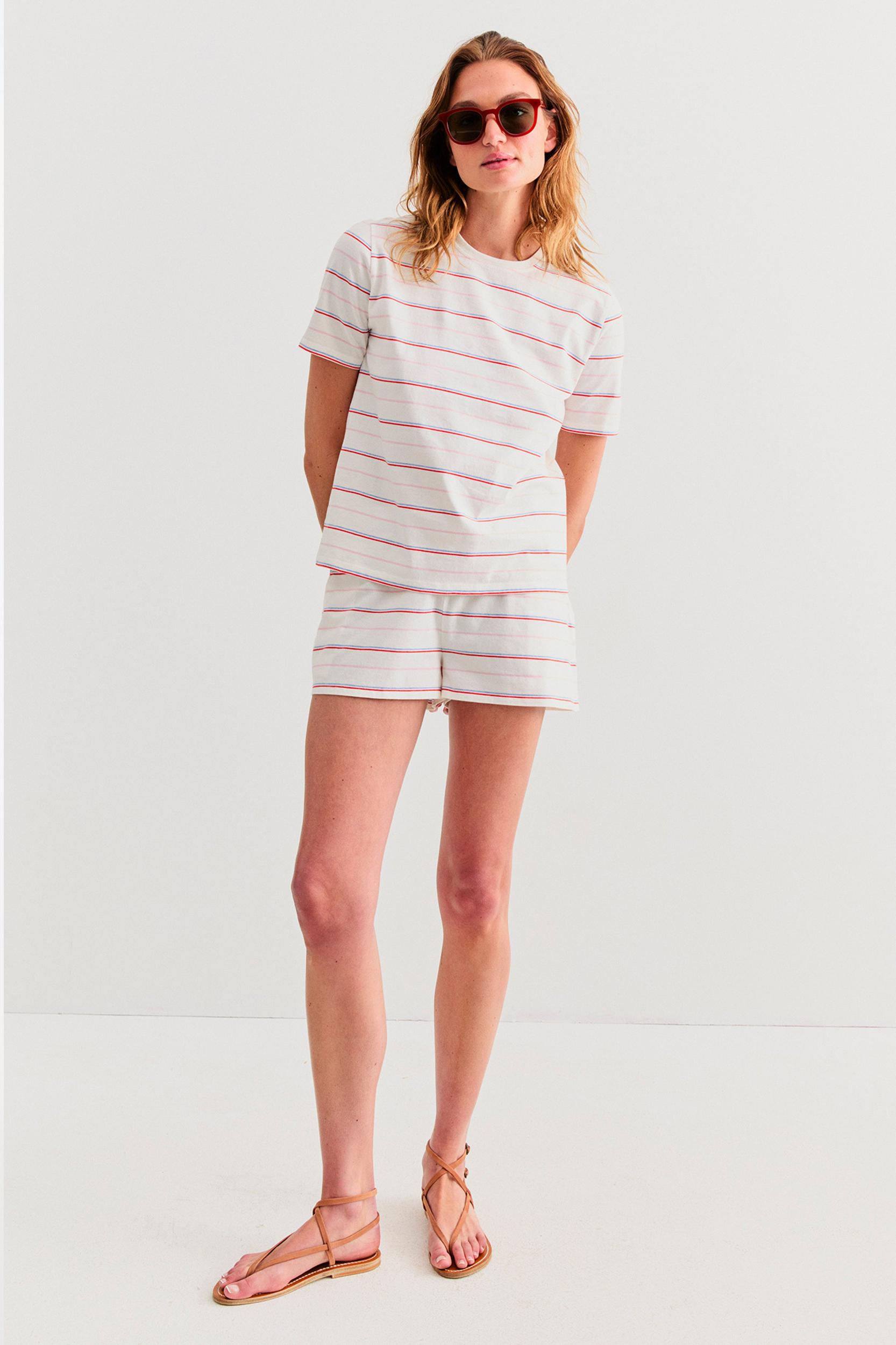 The Short - Cream Multistripe Female Product Image