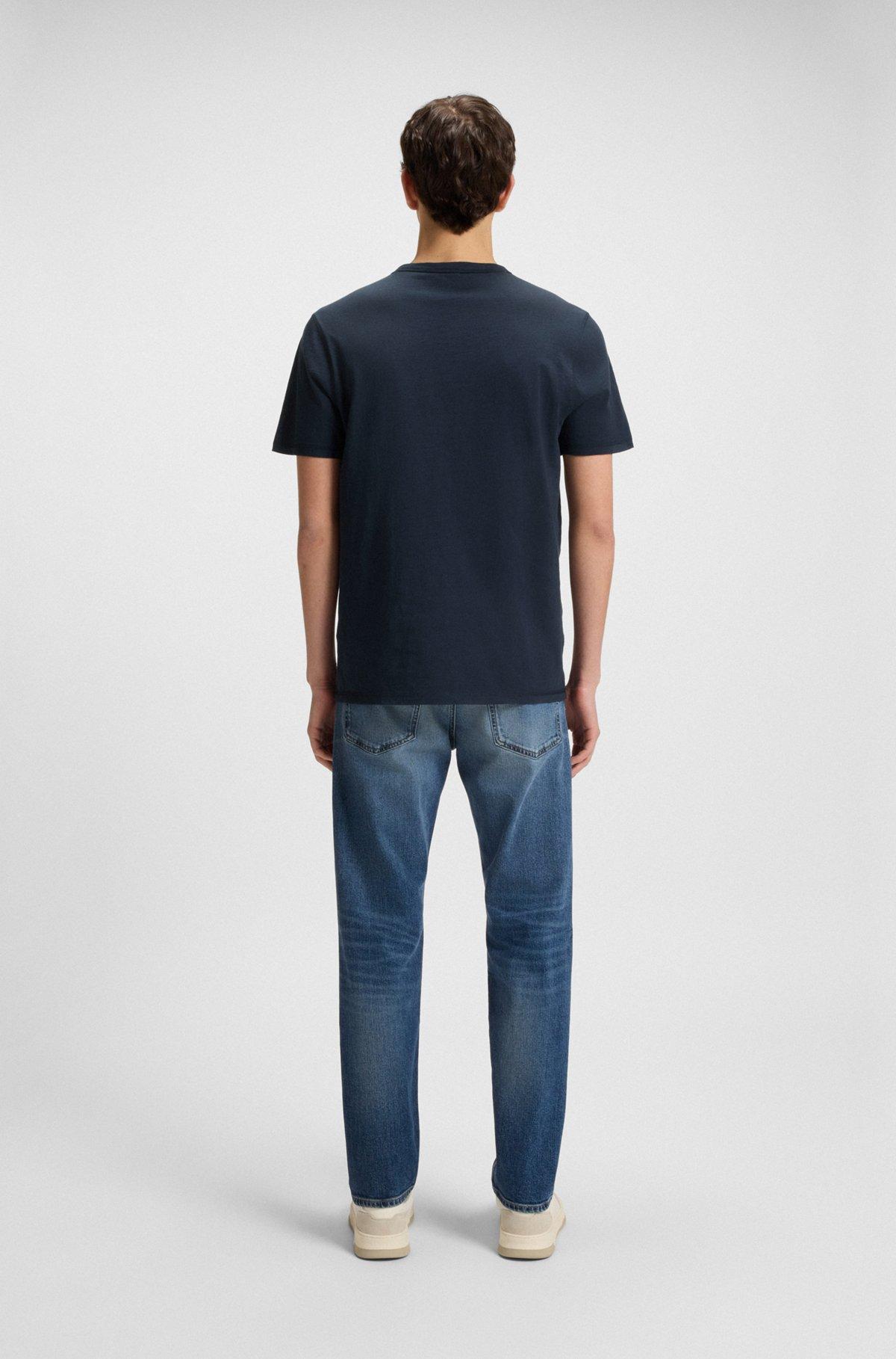 Slub-cotton T-shirt with logo detail Product Image