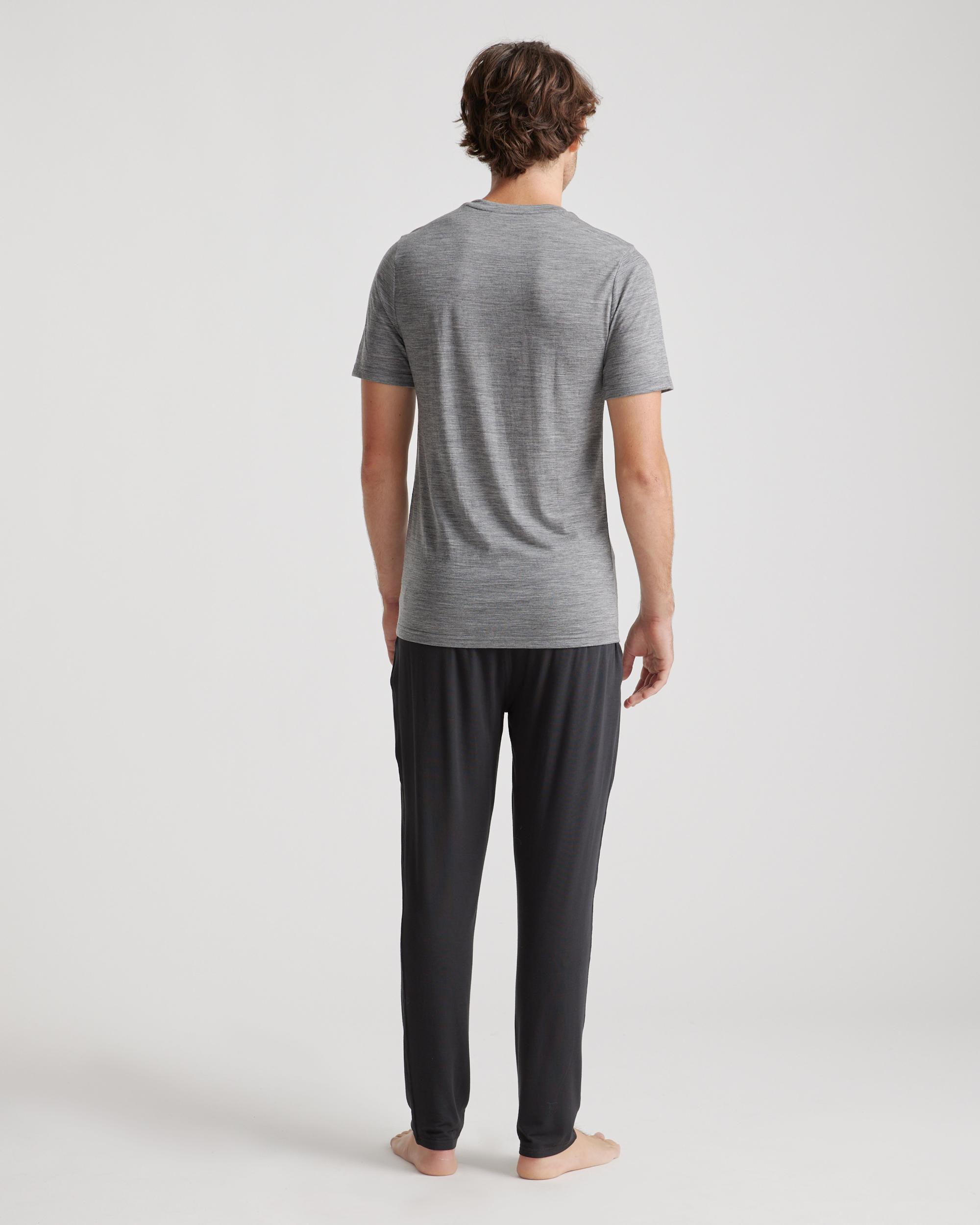 Quince | Men's 100% Merino Wool All-Season V-Neck Base Layer T-Shirt Size XL, Merino/Cotton Product Image