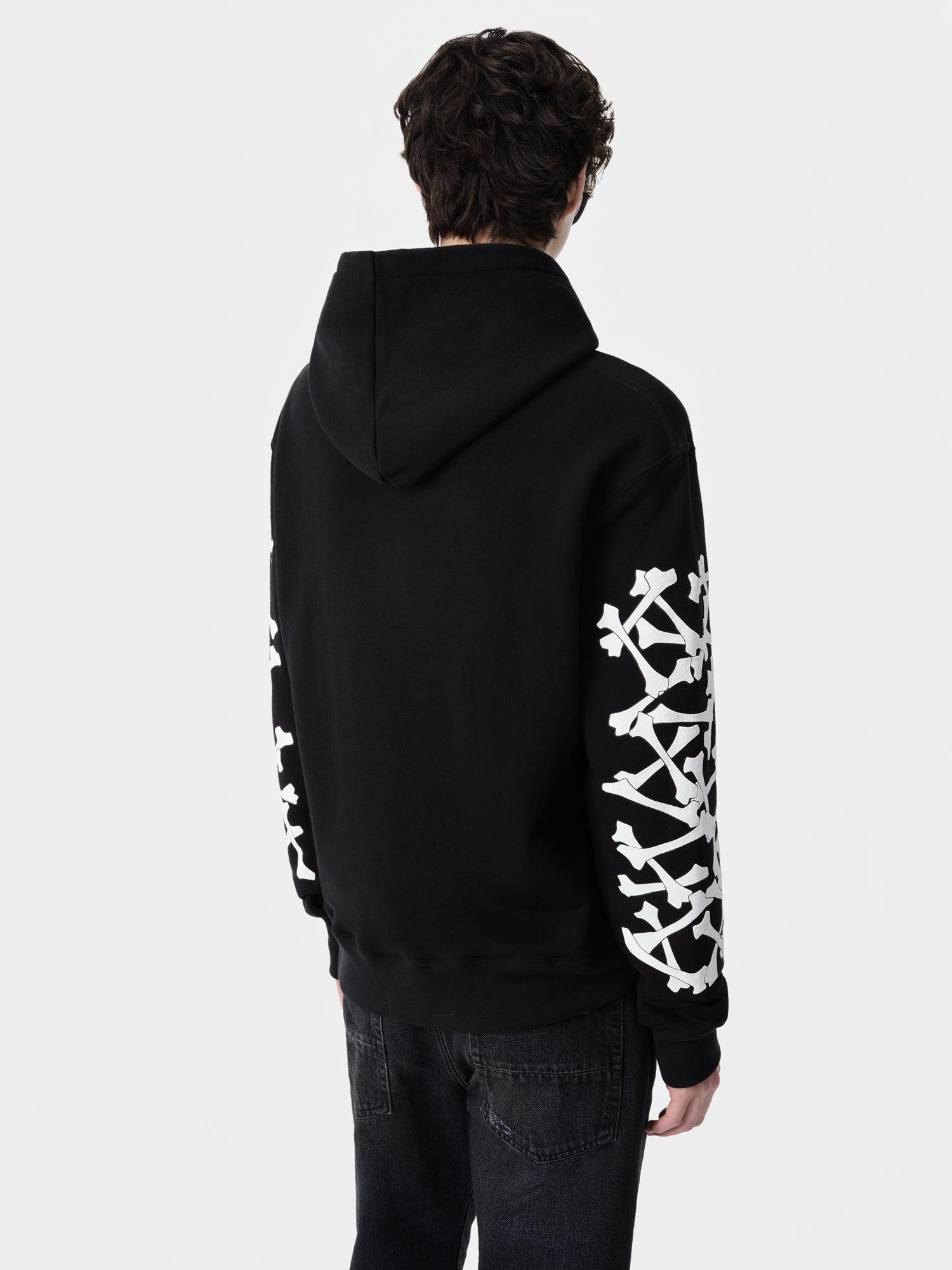BONES STACKED HOODIE - Black Male Product Image