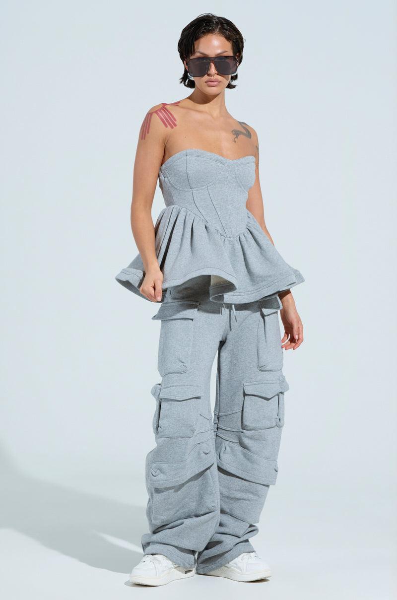 MAYBE NEXT YEAR CARGO WIDE LEG JOGGER Product Image