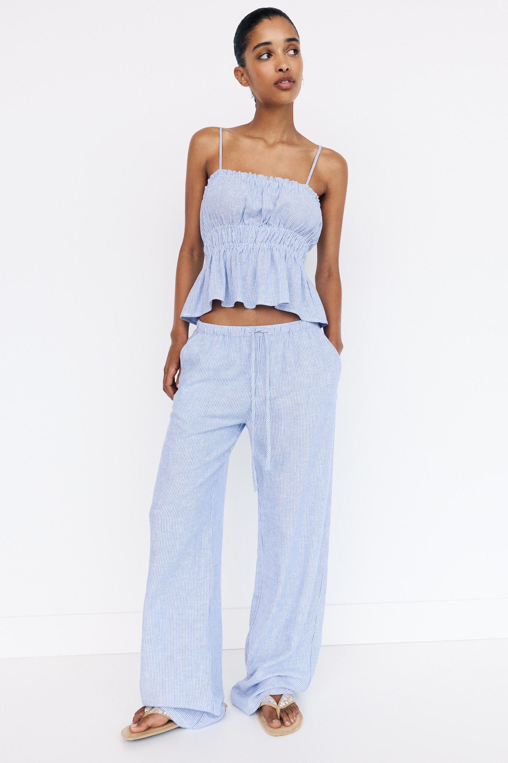 Strappy striped top Product Image