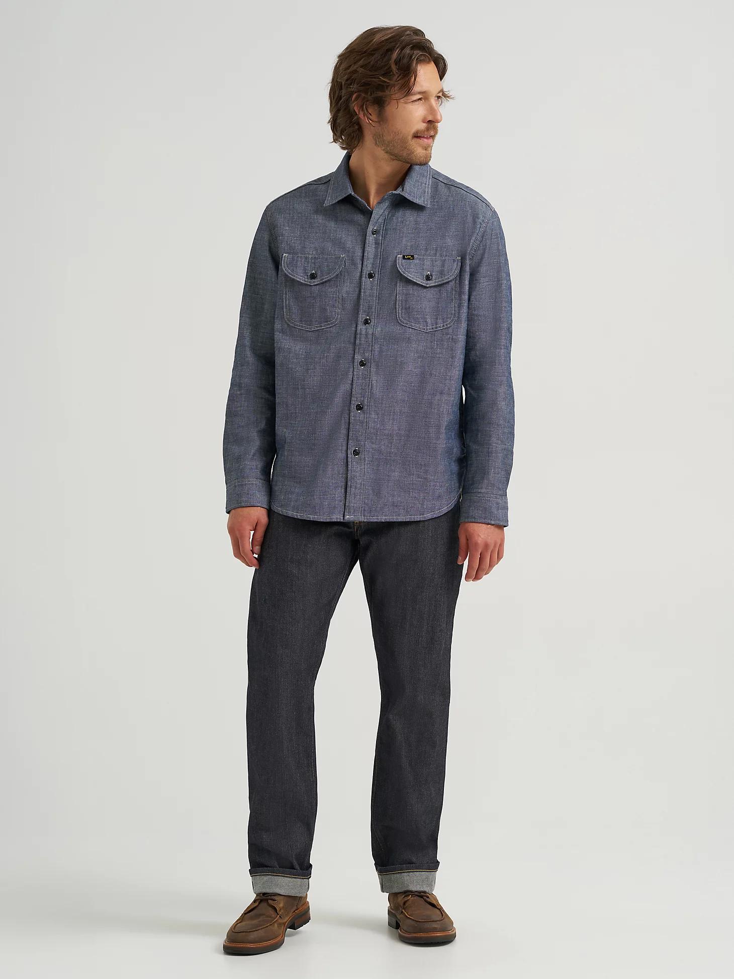 Men's Lee 101 70's Denim Overshirt | Men's Tops & Tees | Lee® Product Image