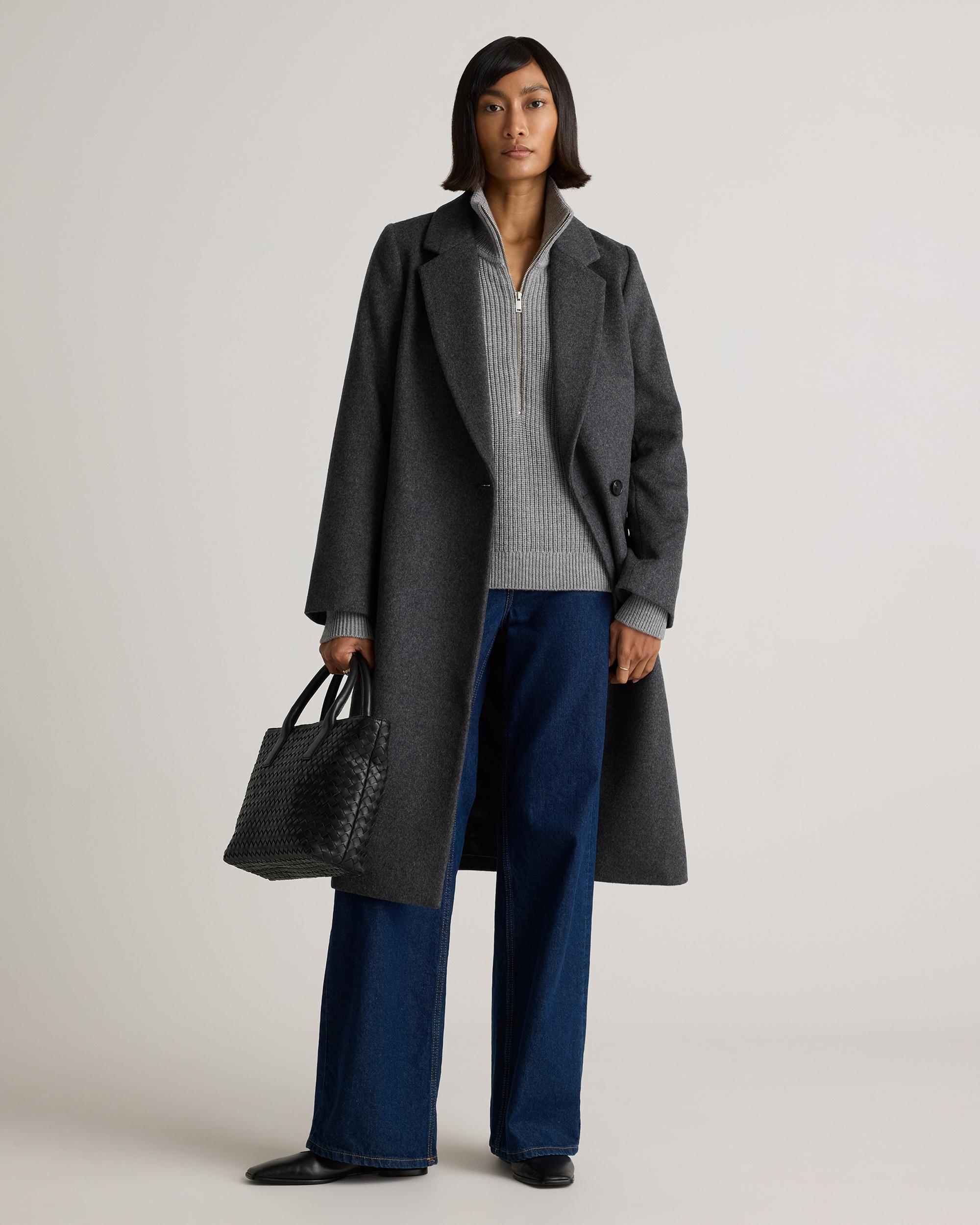 Quince | Women's Australian Merino Wool Half Zip Sweater Product Image