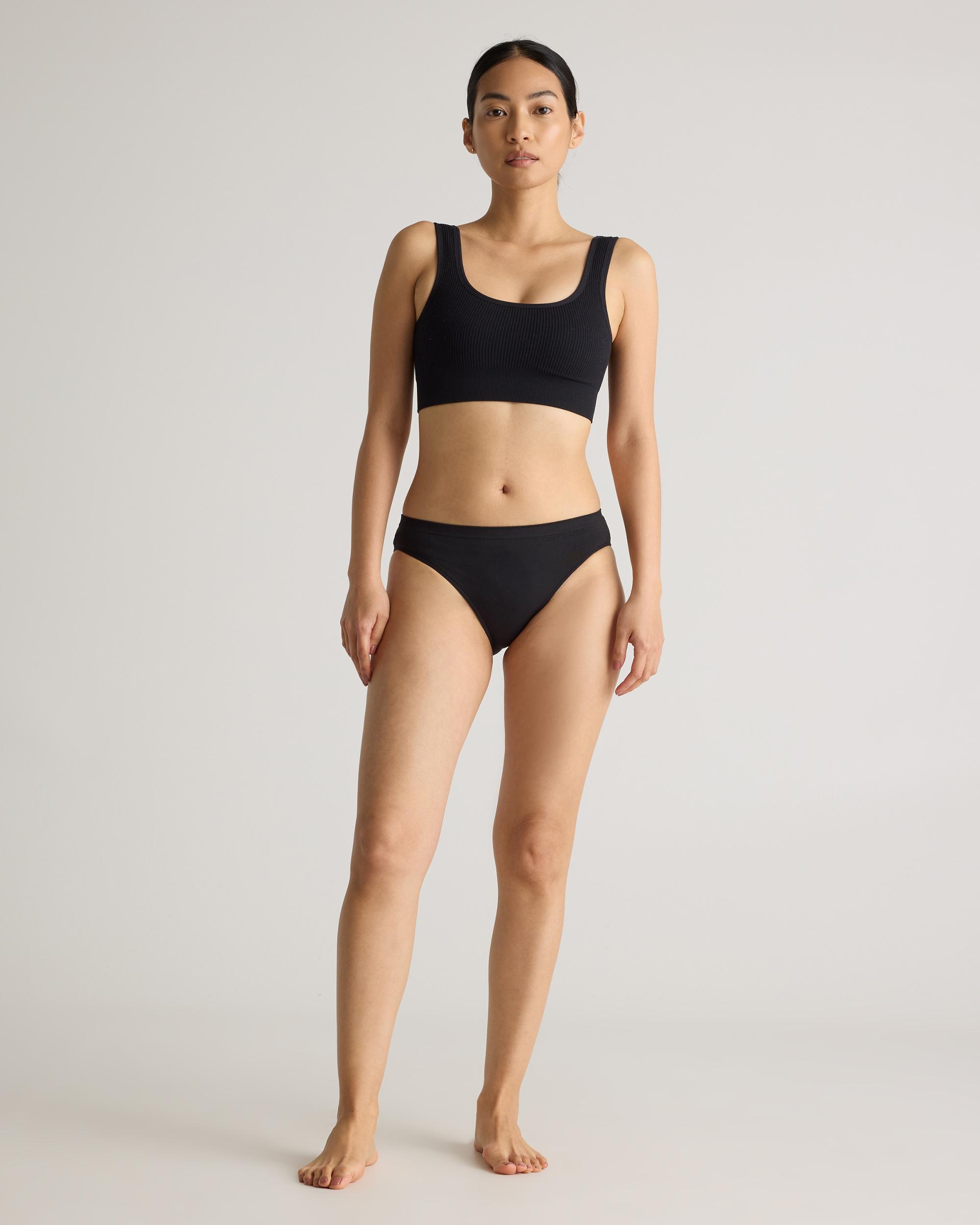 Quince | Women's Comfort Rib Tank Top Bralette Nylon/Spandex Product Image