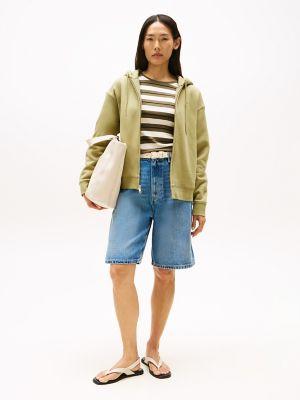 Relaxed Fit Plush-Lined Zip Hoodie Product Image