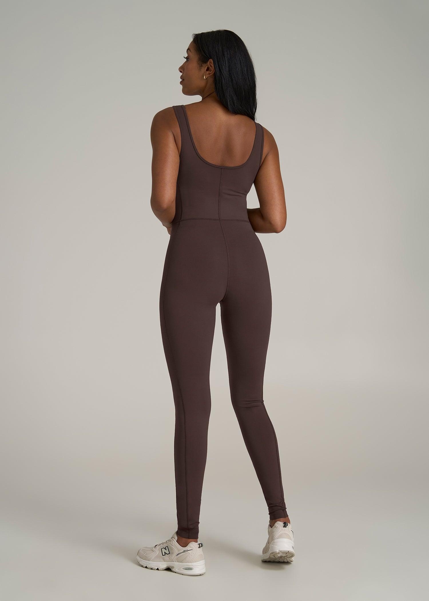 Balance Scoop Neck Jumpsuit for Tall Women in Espresso Female Product Image