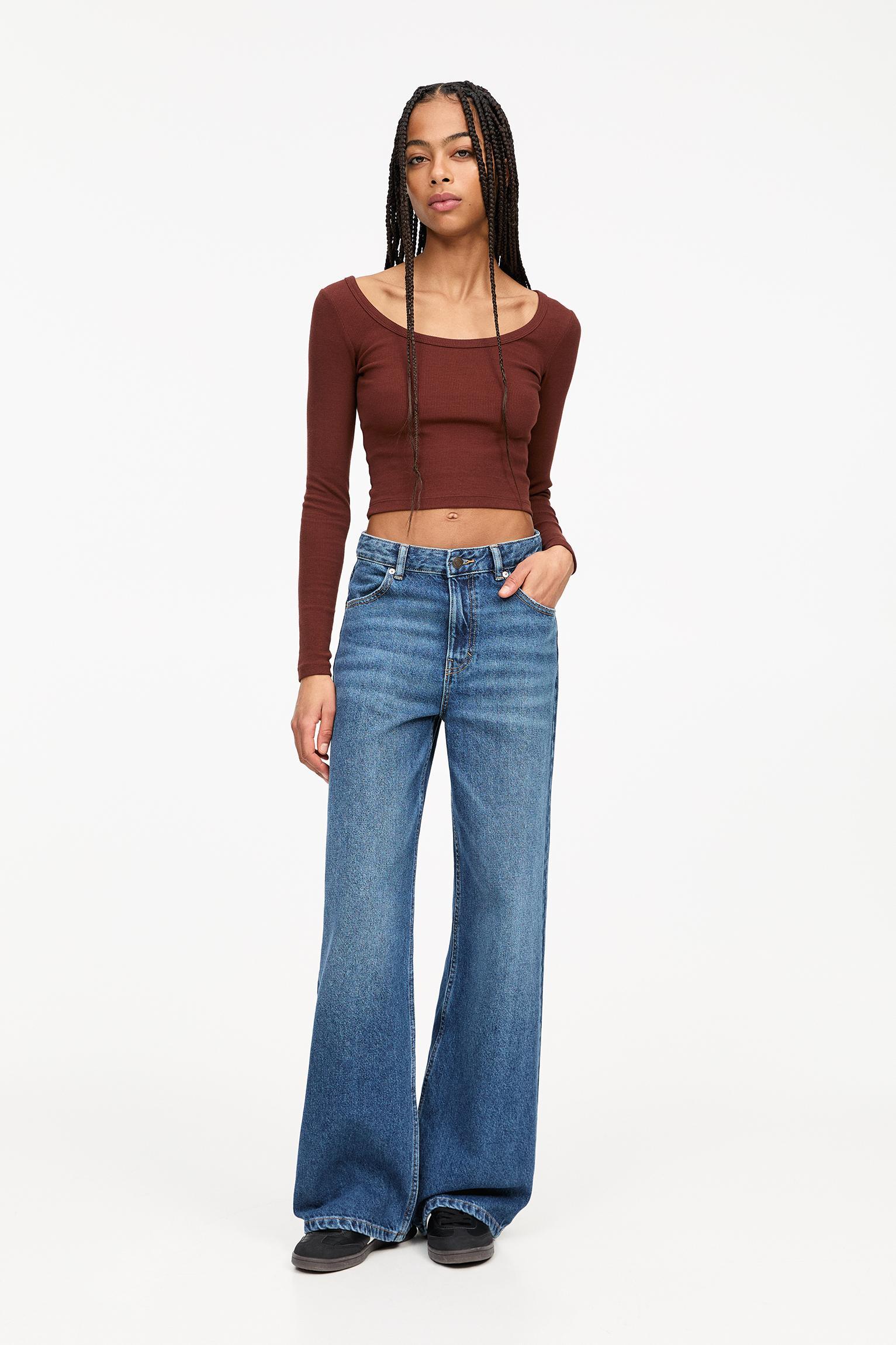 Ribbed long sleeve top Product Image