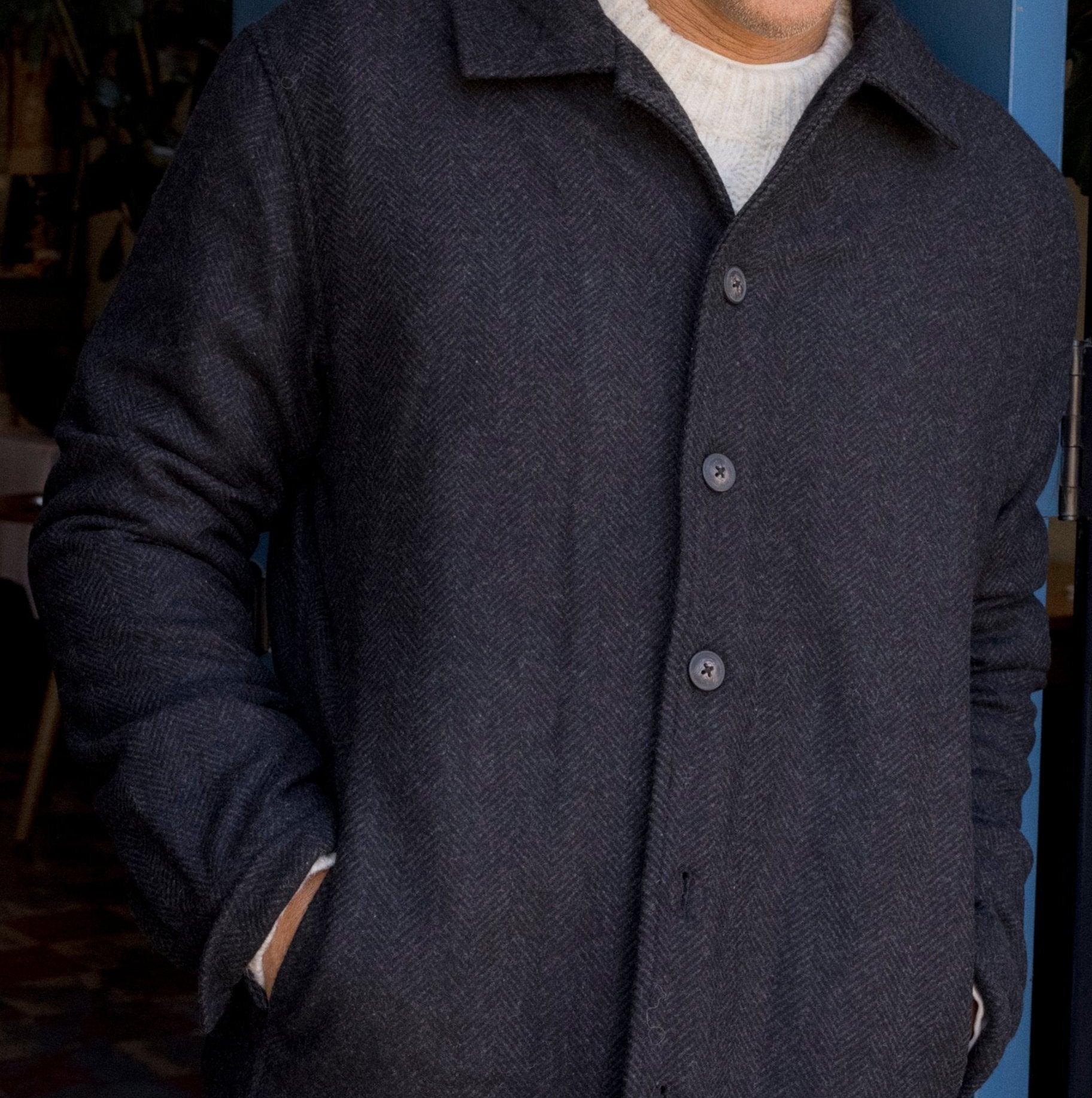 Watson Wool Car Coat - Charcoal Product Image