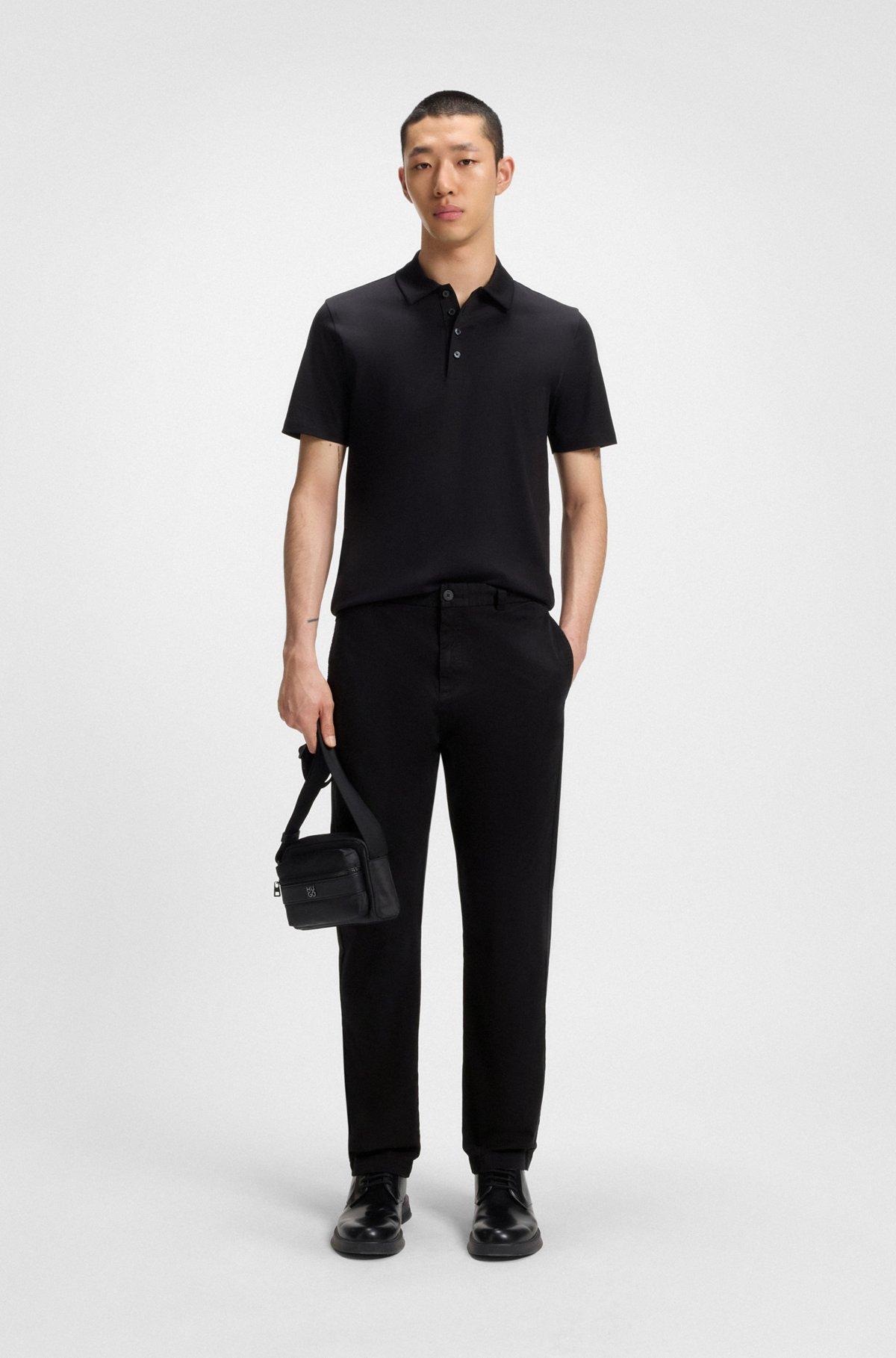 Slim-fit trousers in stretch-cotton gabardine Product Image